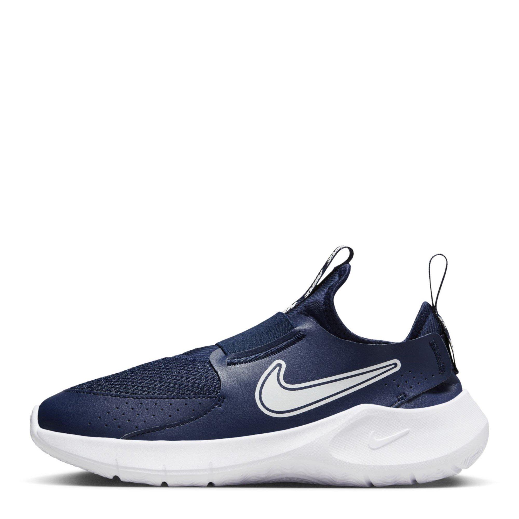 Navy/White - Nike - Flex Runner 3 Big Kids Road Running Shoes - 2