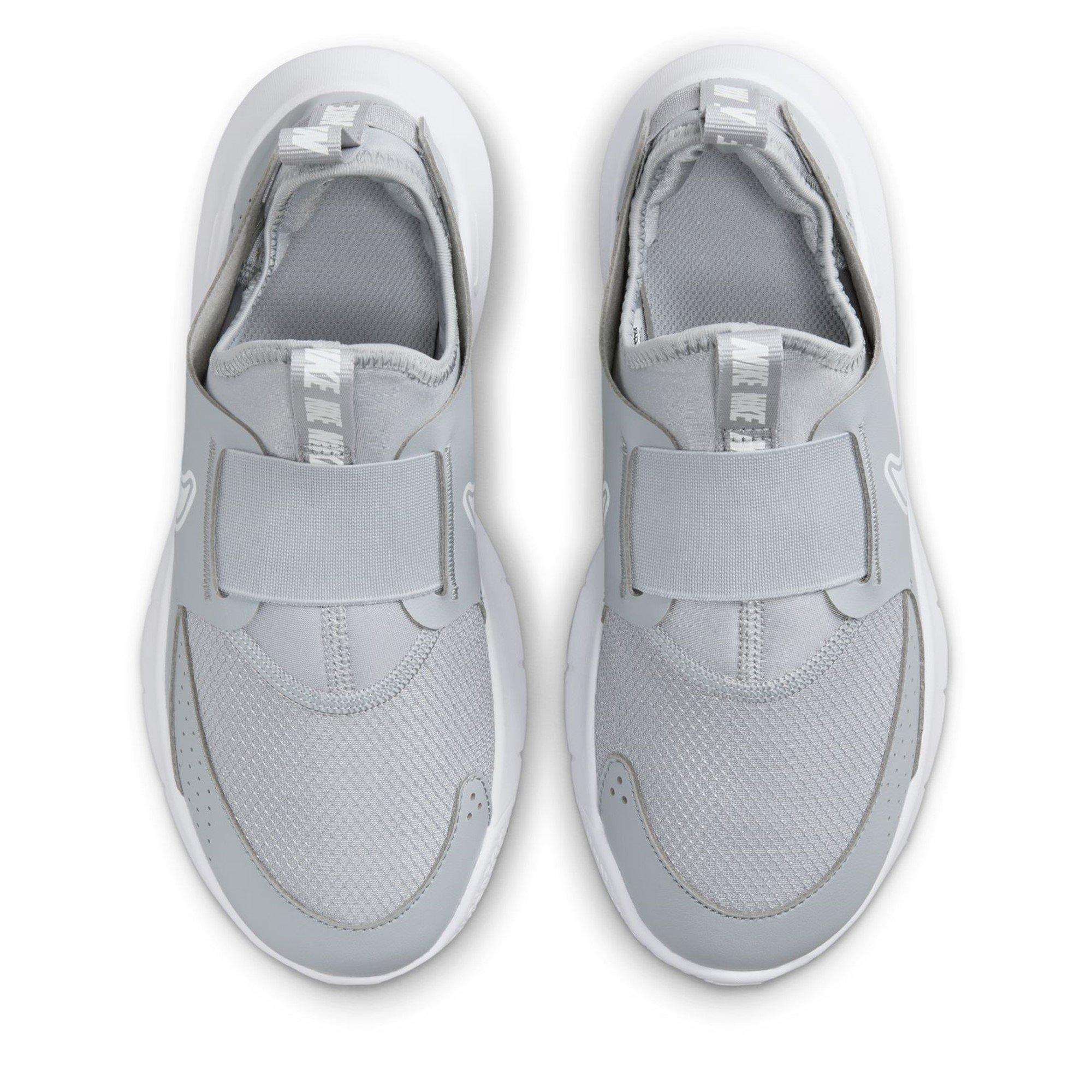 Grey/White - Nike - Flex Runner 3 Big Kids Road Running Shoes - 5