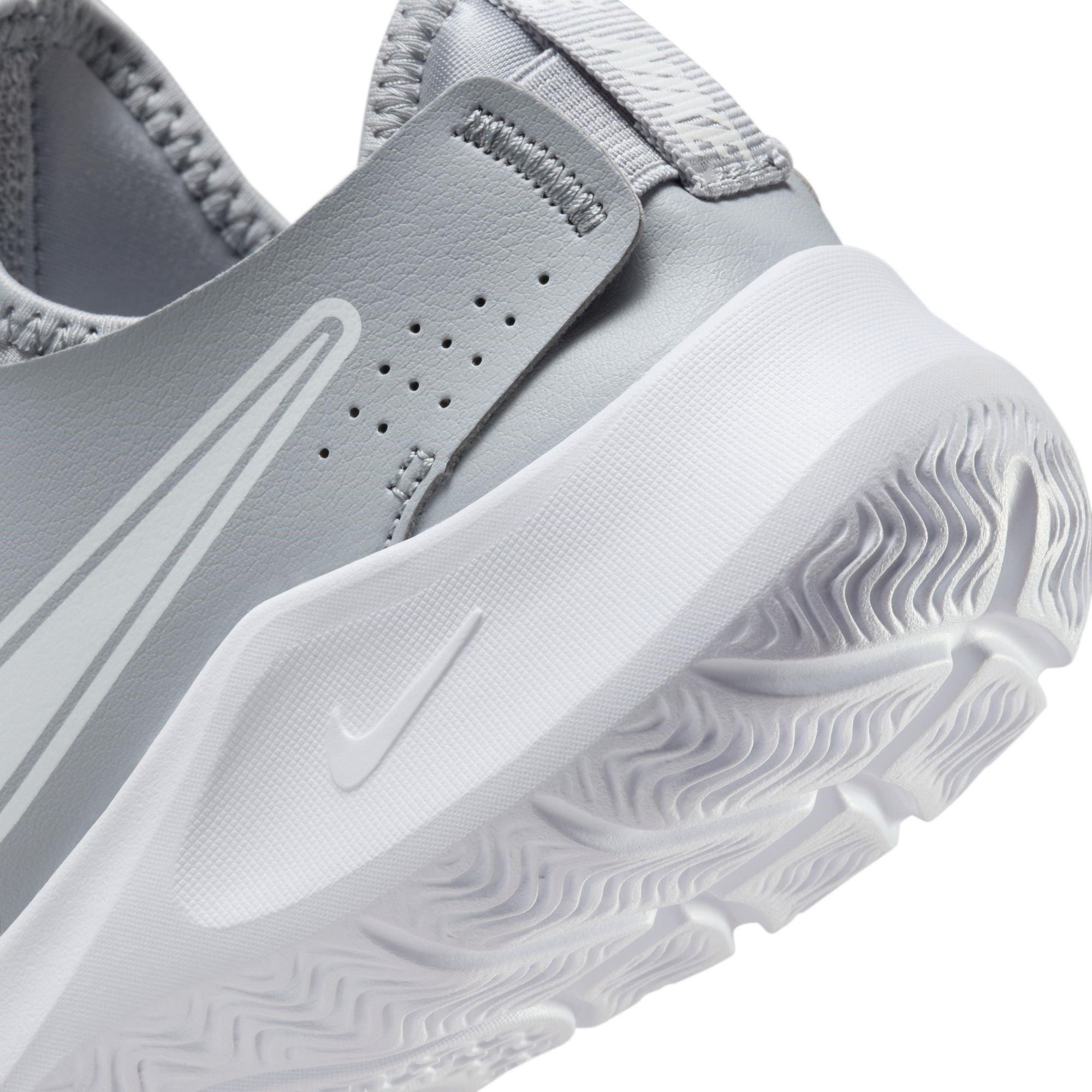 Grey/White - Nike - Flex Runner 3 Big Kids Road Running Shoes - 8