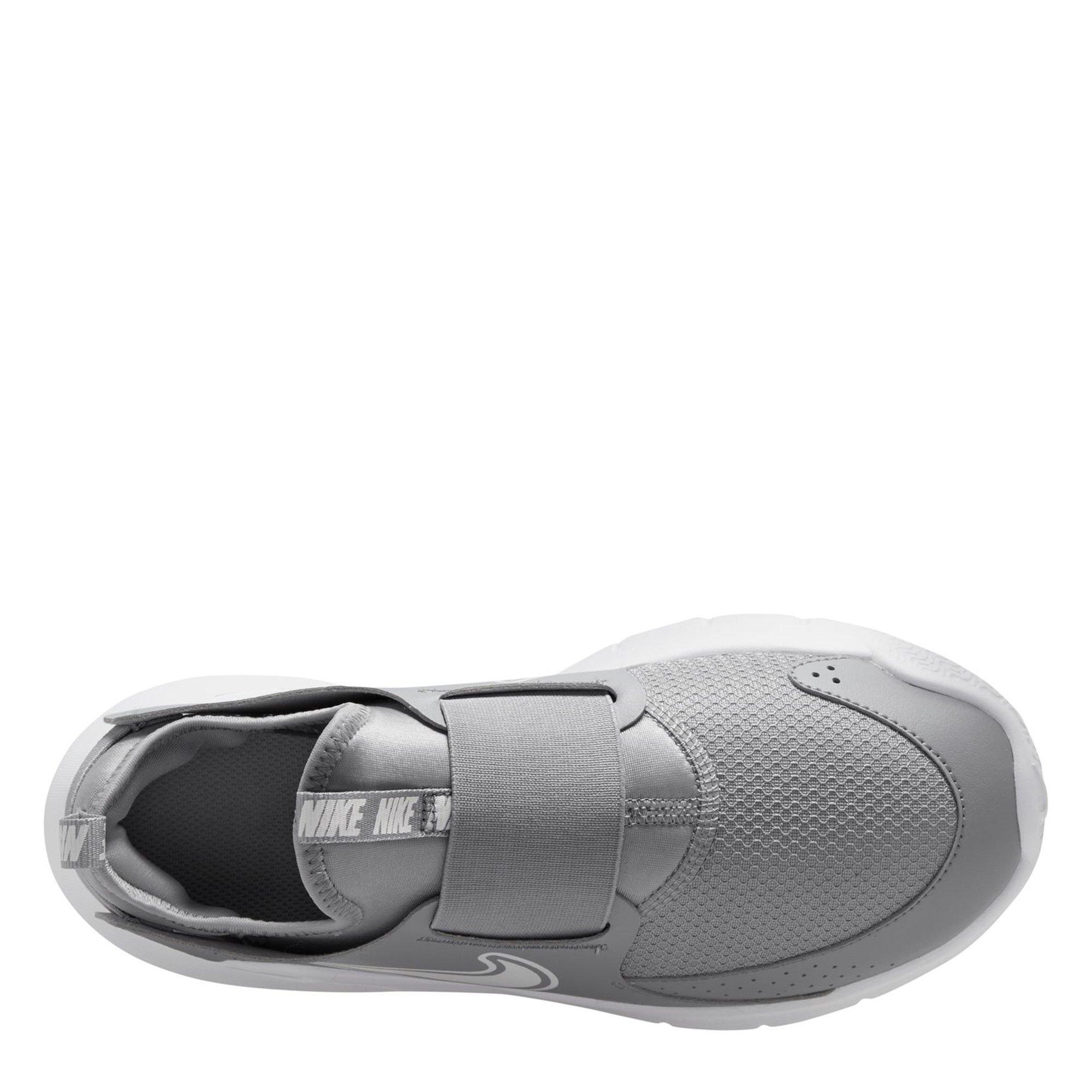 Grey/White - Nike - Flex Runner 3 Big Kids Road Running Shoes - 9