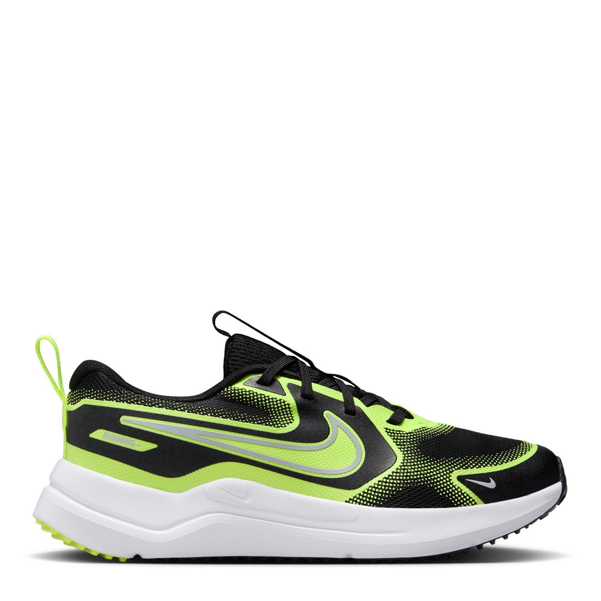 Nike Boys Cosmic Runners Juniors - Grey/Volt - 5.5 (38.5)