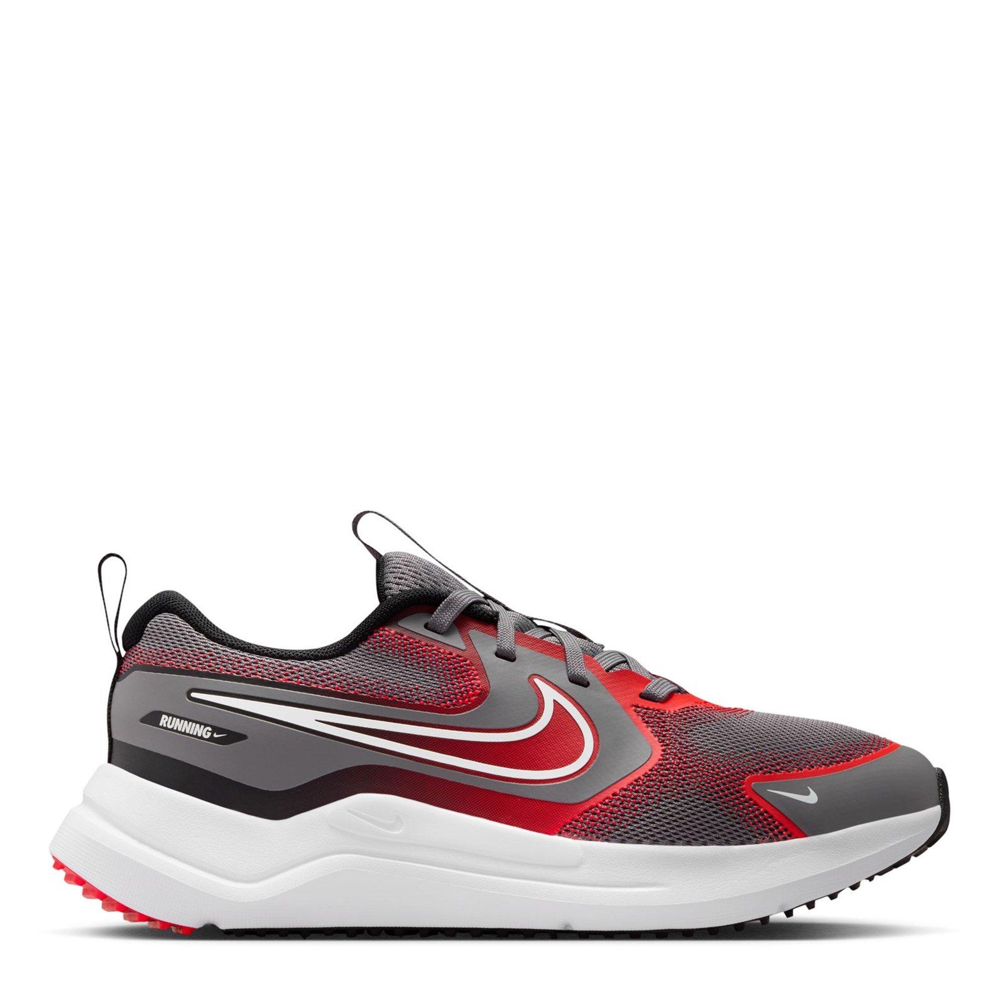 Nike Boys Cosmic Runners Juniors - Grey/Red - 3 (35.5)