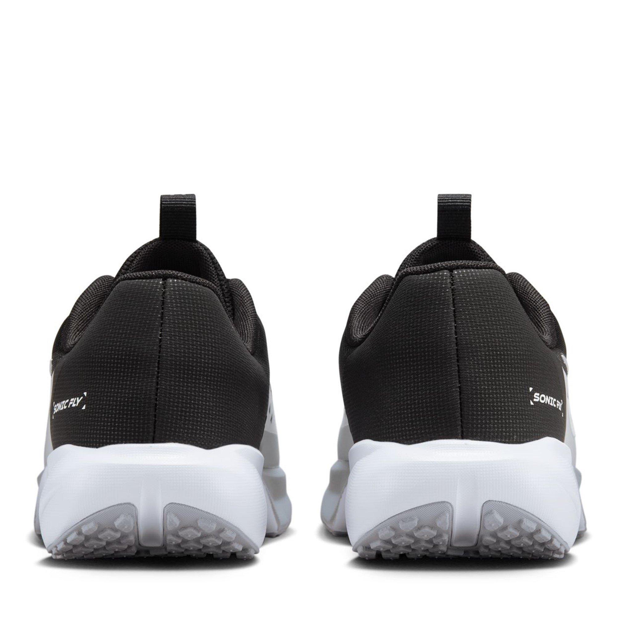 Blk/Wht-Grey - Nike - Sonic Fly Juniors Running Shoes - 4