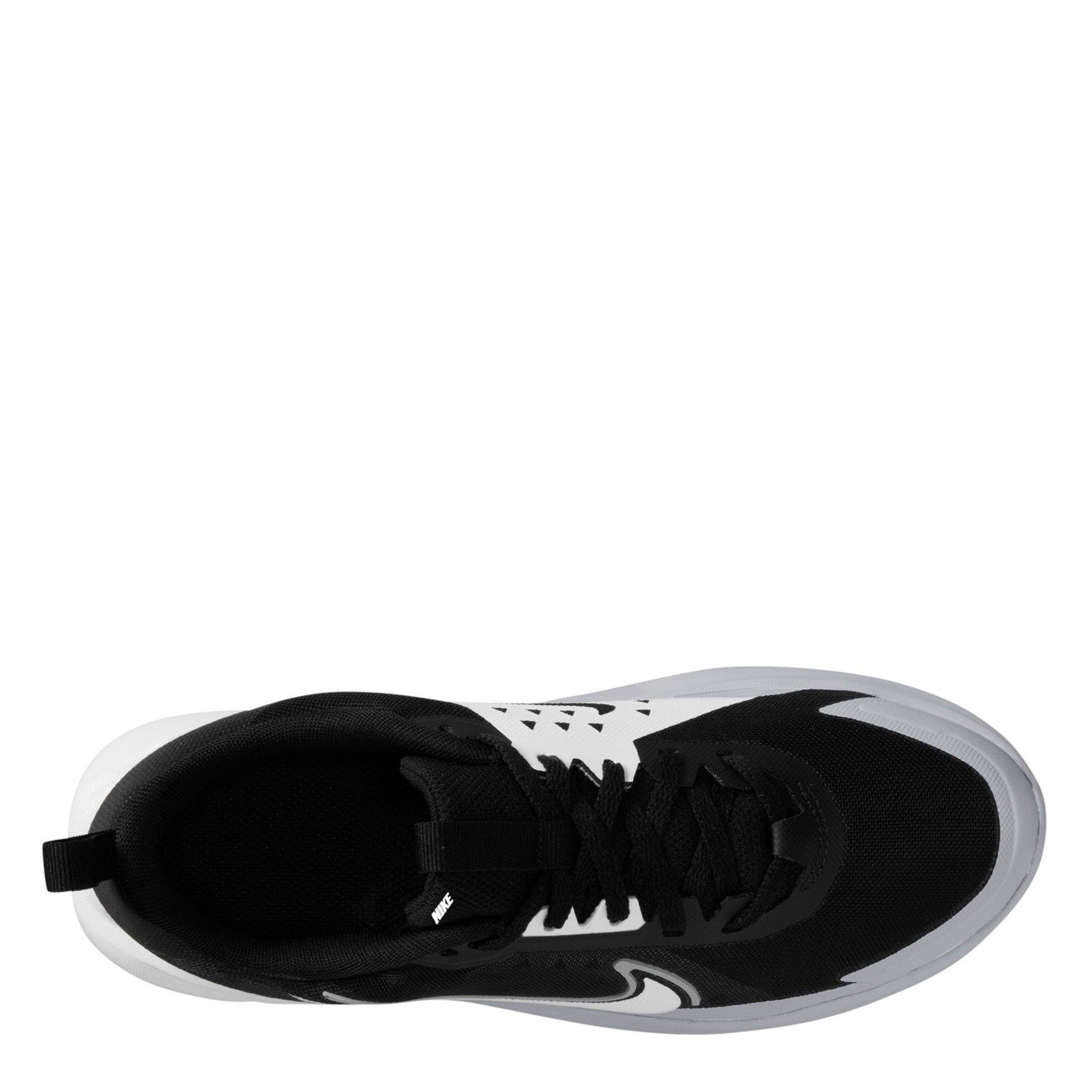 Blk/Wht-Grey - Nike - Sonic Fly Juniors Running Shoes - 9