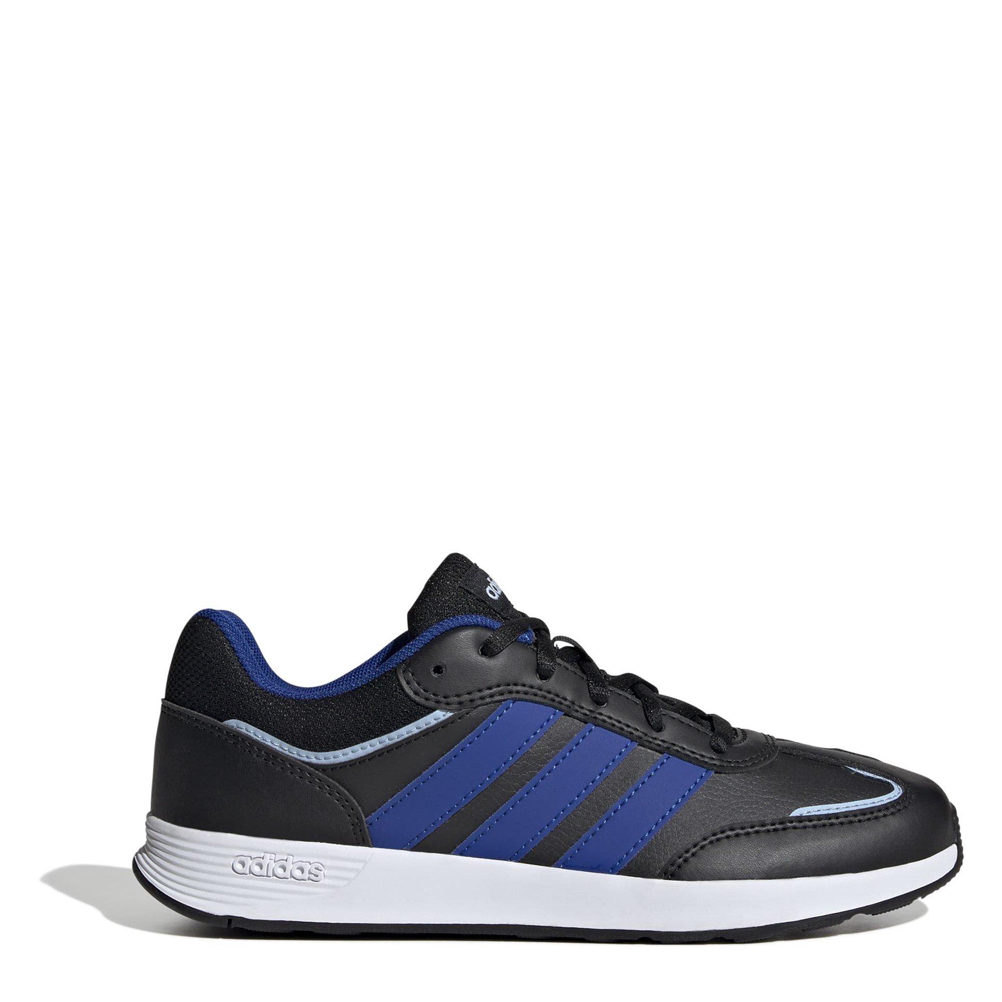 Adidas Boys Tensaur Switch Shoes Kids - Black/Blue - 5.5 (38.7)