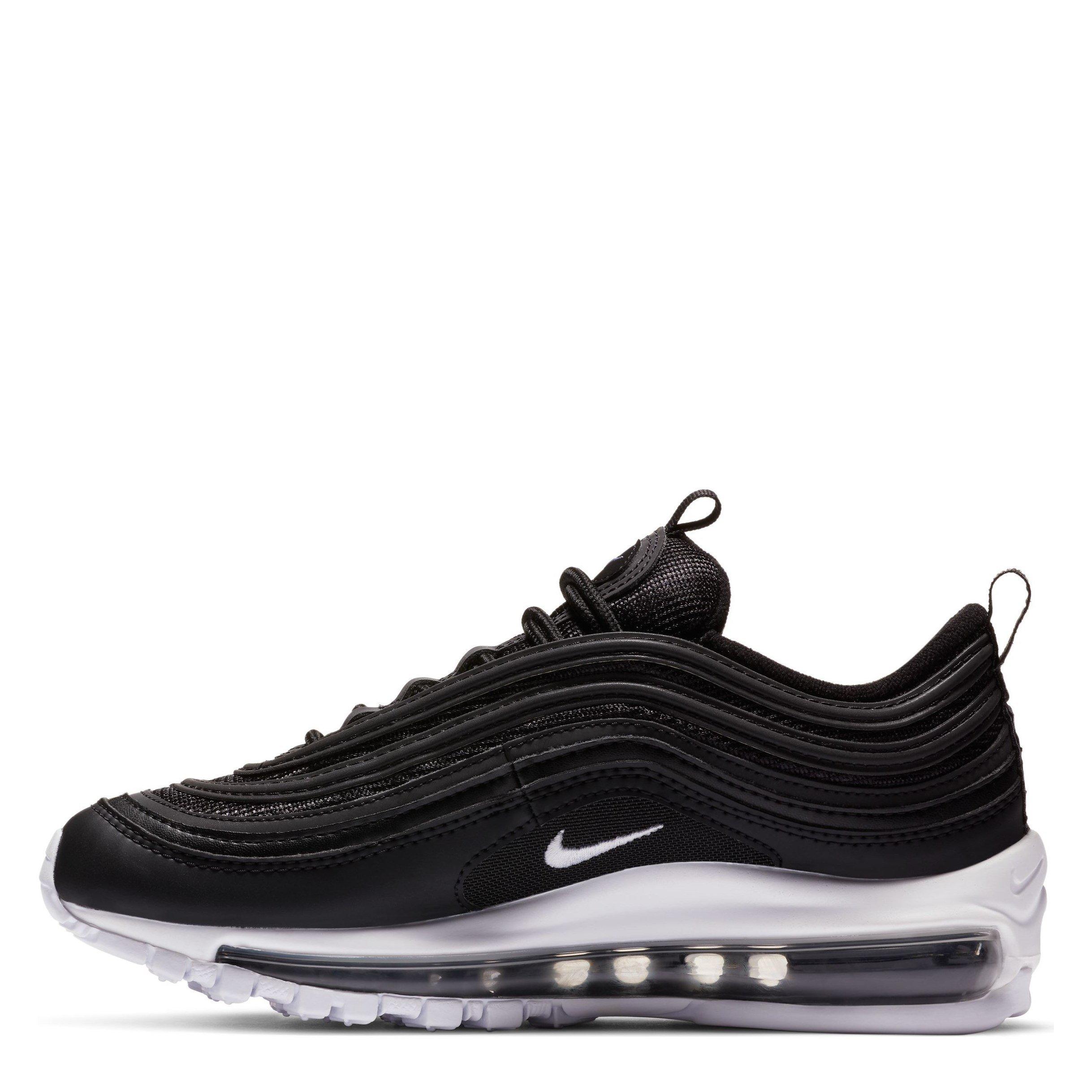 Noir/Blanc - Nike - Air Max 97 Junior Trainers - 2