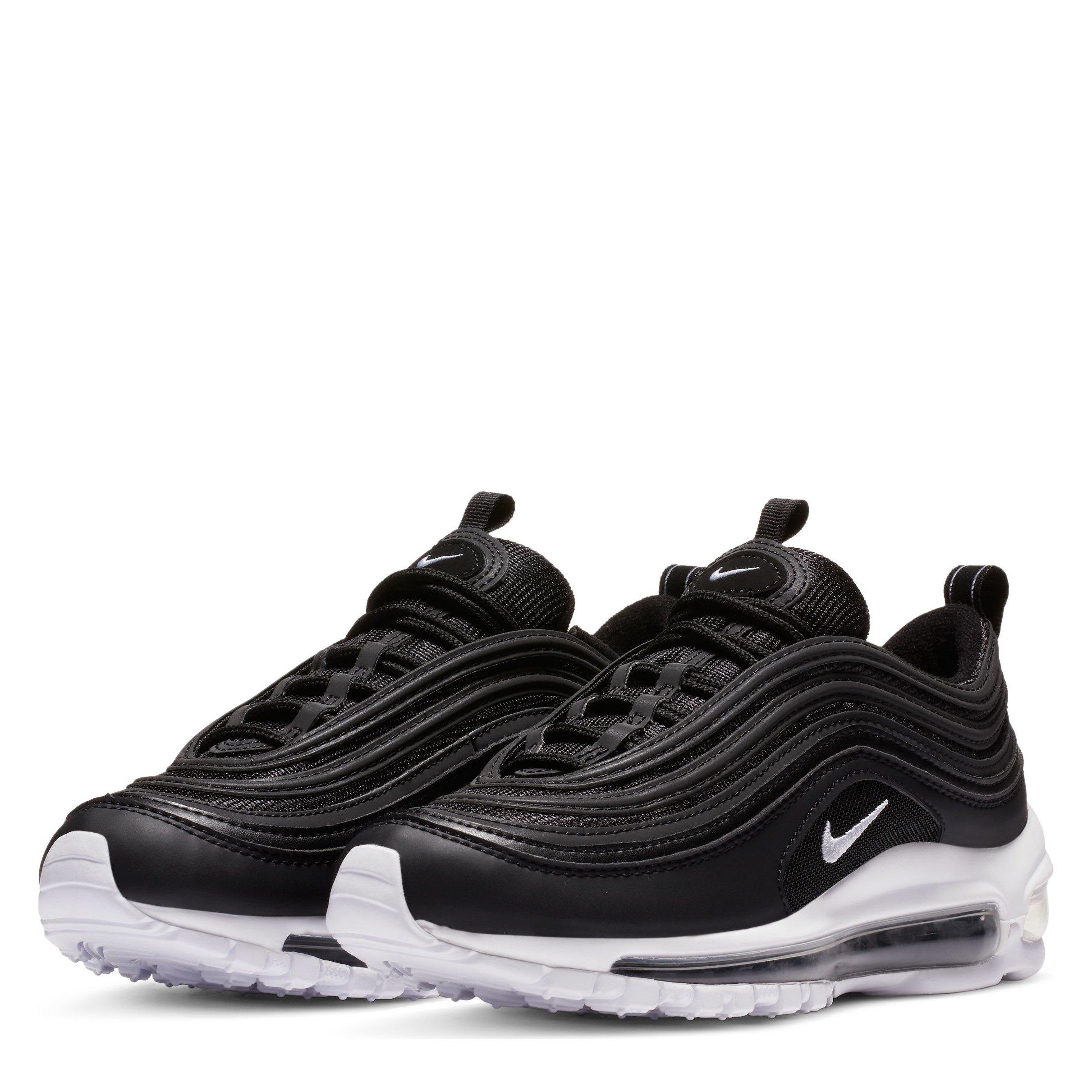 Noir/Blanc - Nike - Air Max 97 Junior Trainers - 3