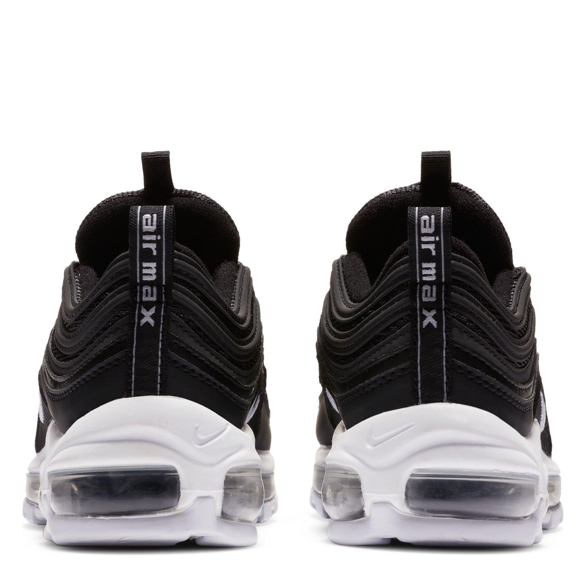 Noir/Blanc - Nike - Air Max 97 Junior Trainers - 4