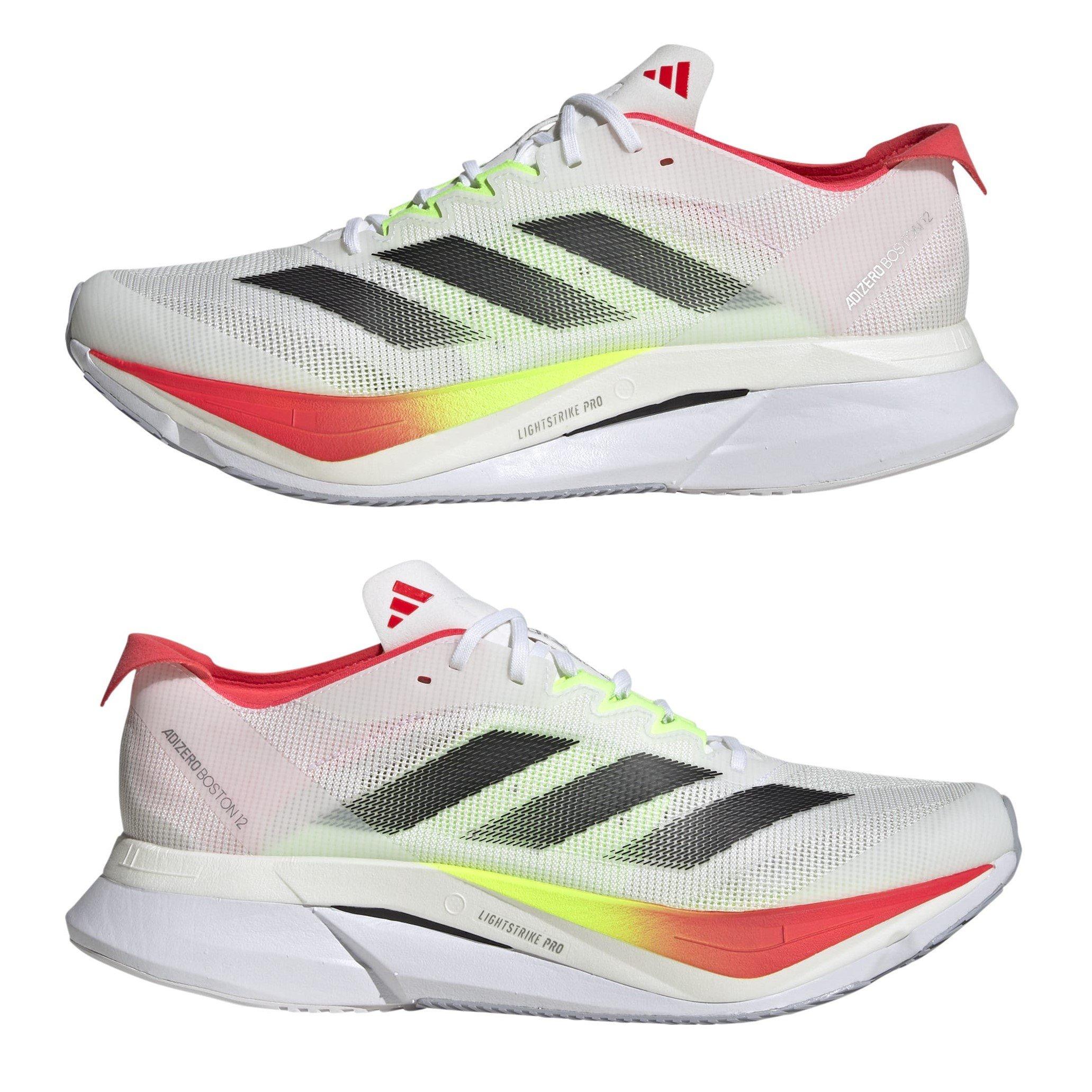 White/Blk/Red - adidas - Boston 12 Runners - 9