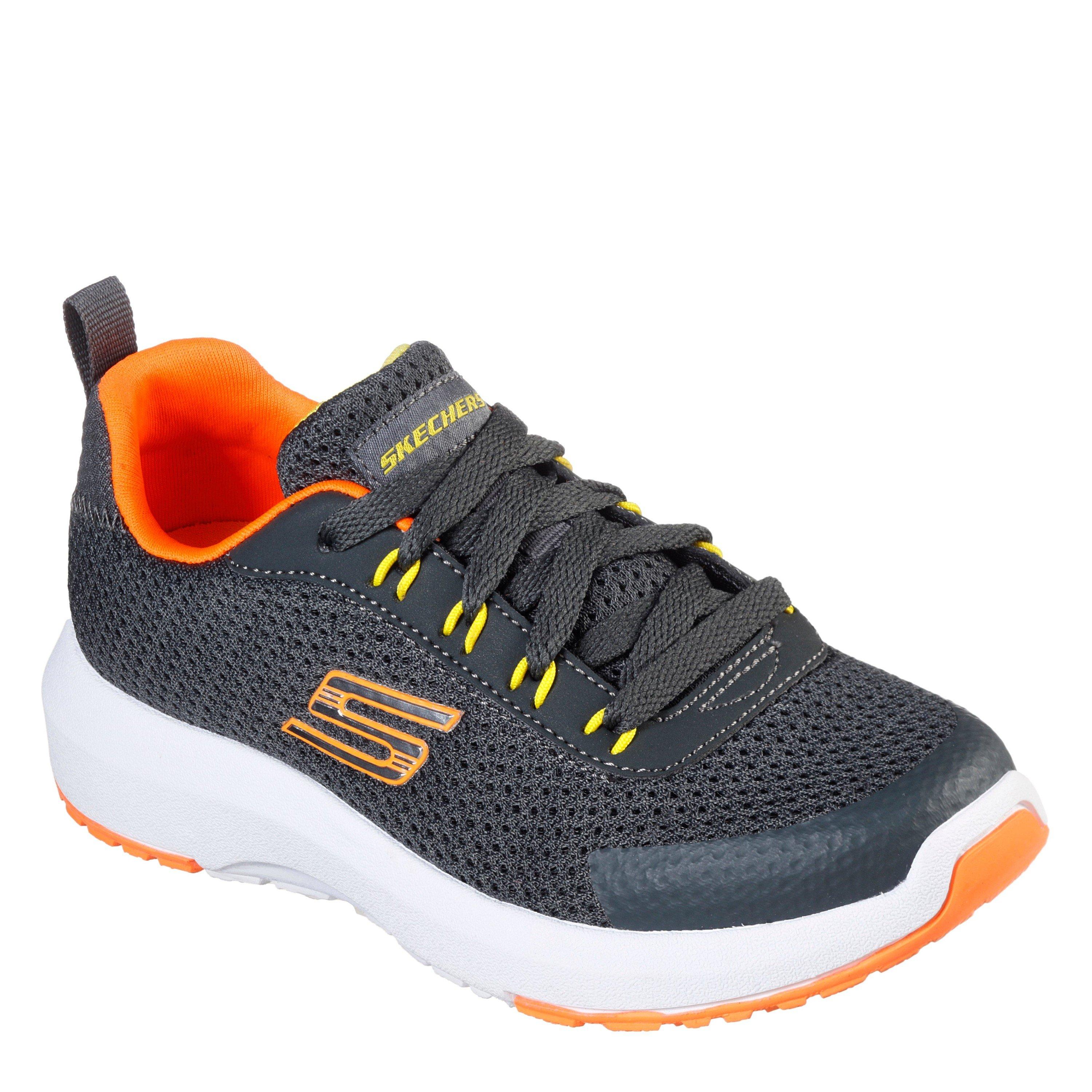 Grigio/Arancione - Skechers - Dyna Tread Junior Trainers - 3