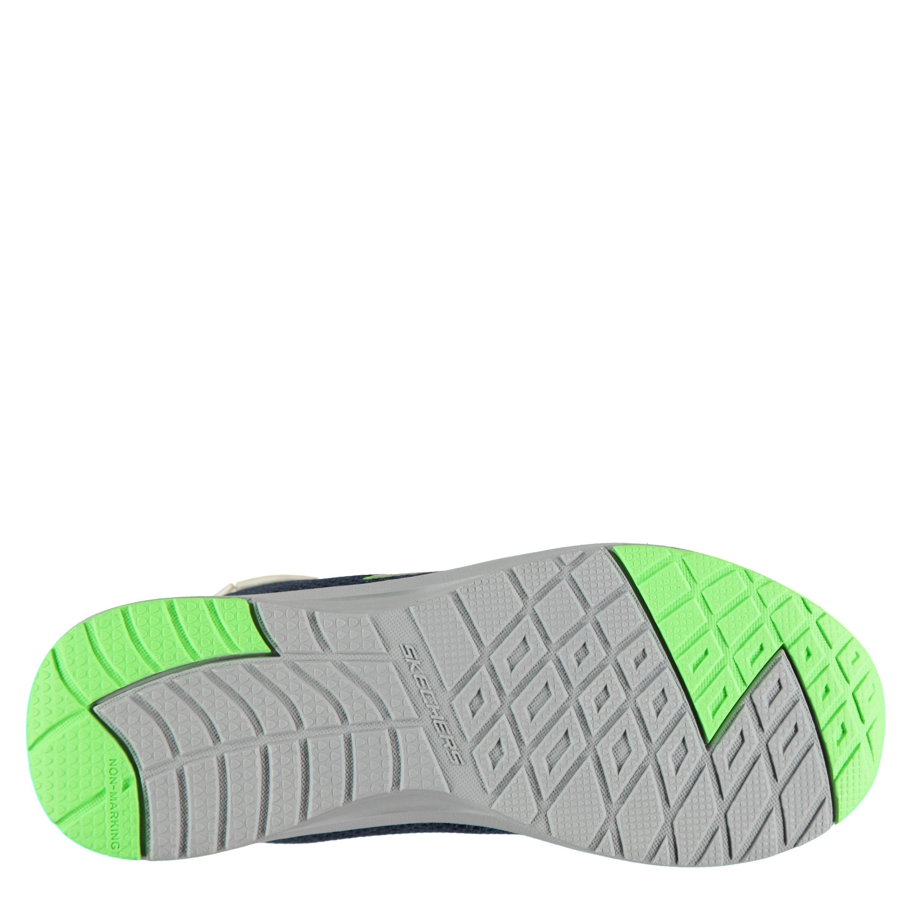 Navy/Lime - Skechers - Dyna Tread Junior Trainers - 2