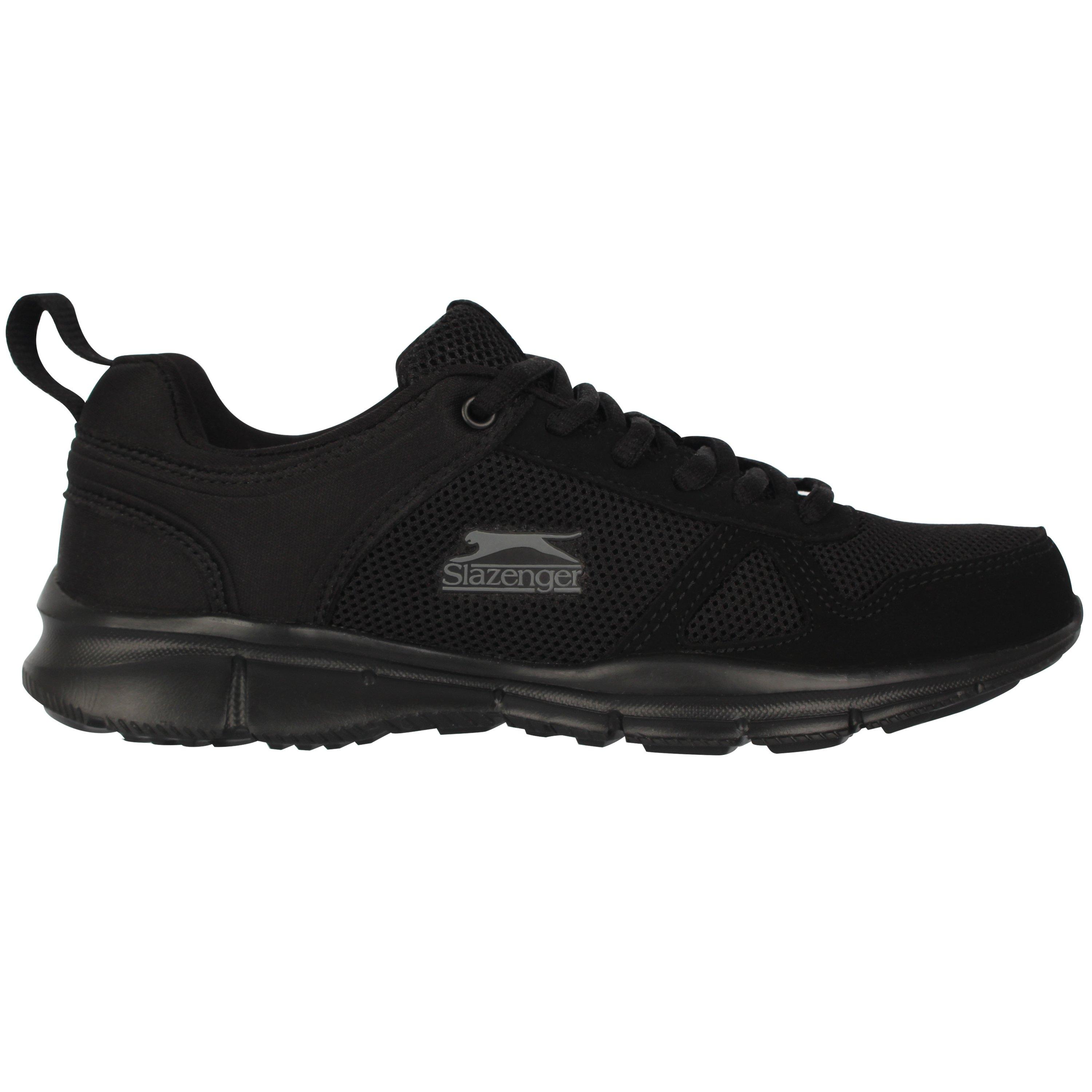 Black/Black - Slazenger - Force Mesh Junior Trainers - 1