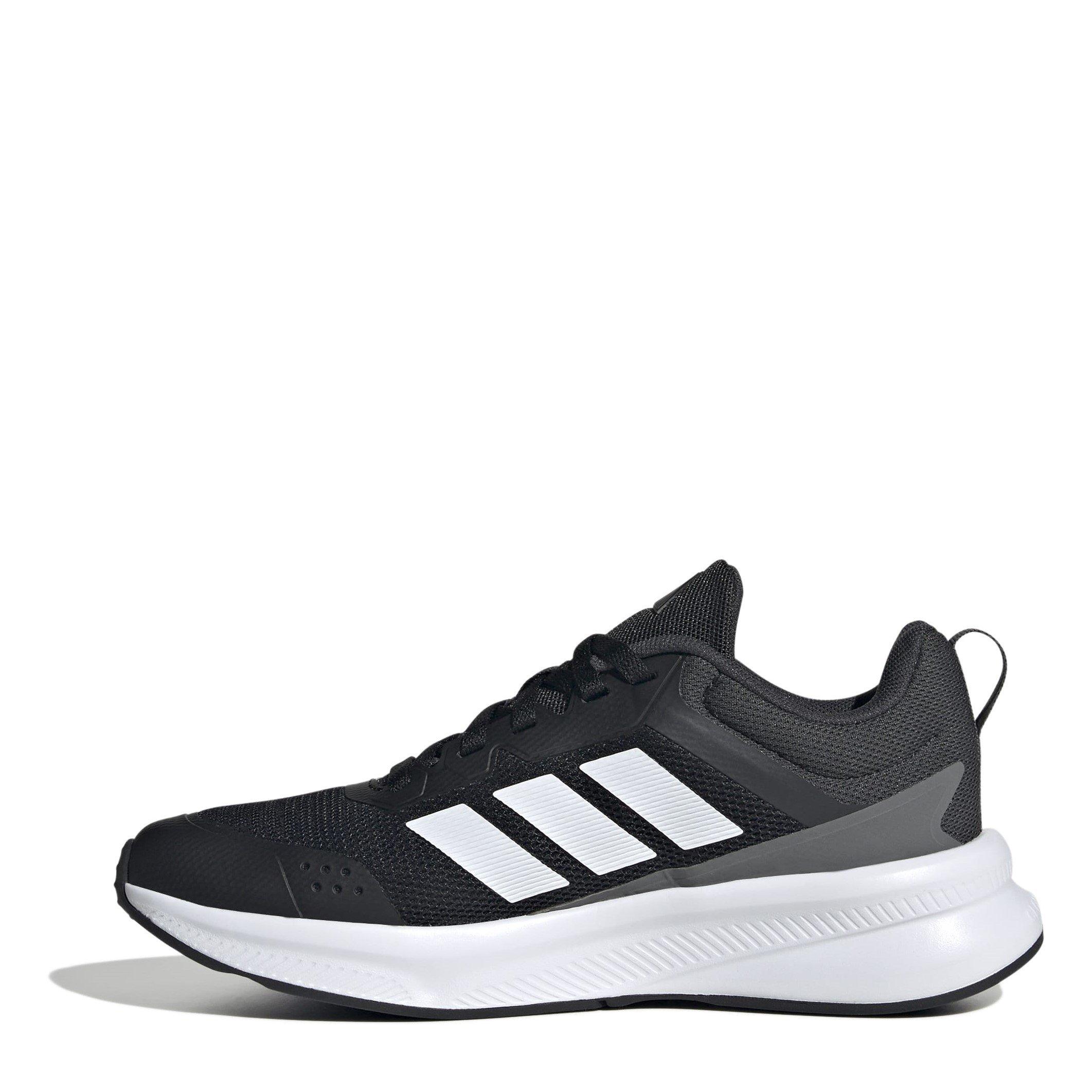 CBlk/Wht/Carbon - adidas - FortaRun 4.0 Juniors Shoes - 2