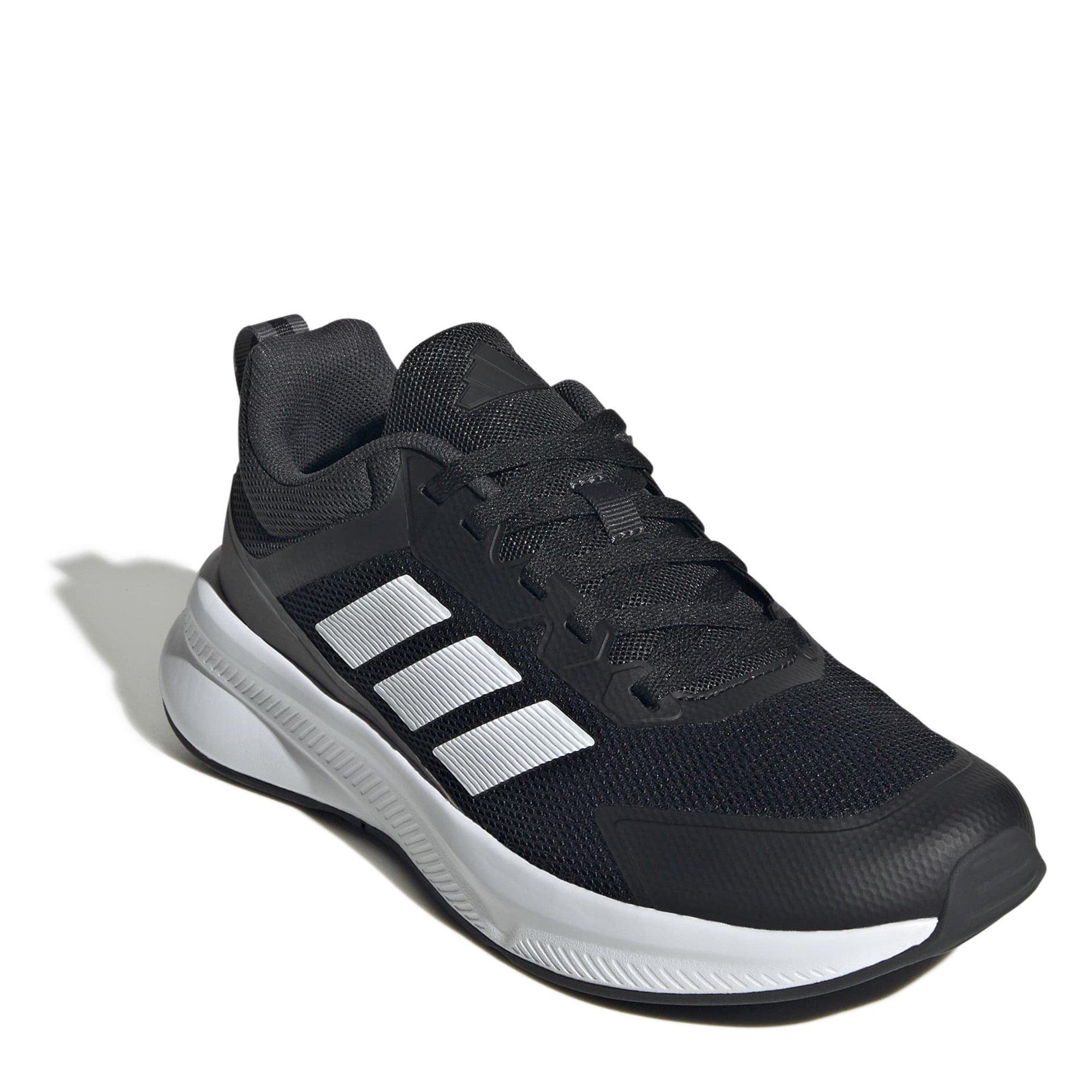 CBlk/Wht/Carbon - adidas - FortaRun 4.0 Juniors Shoes - 3