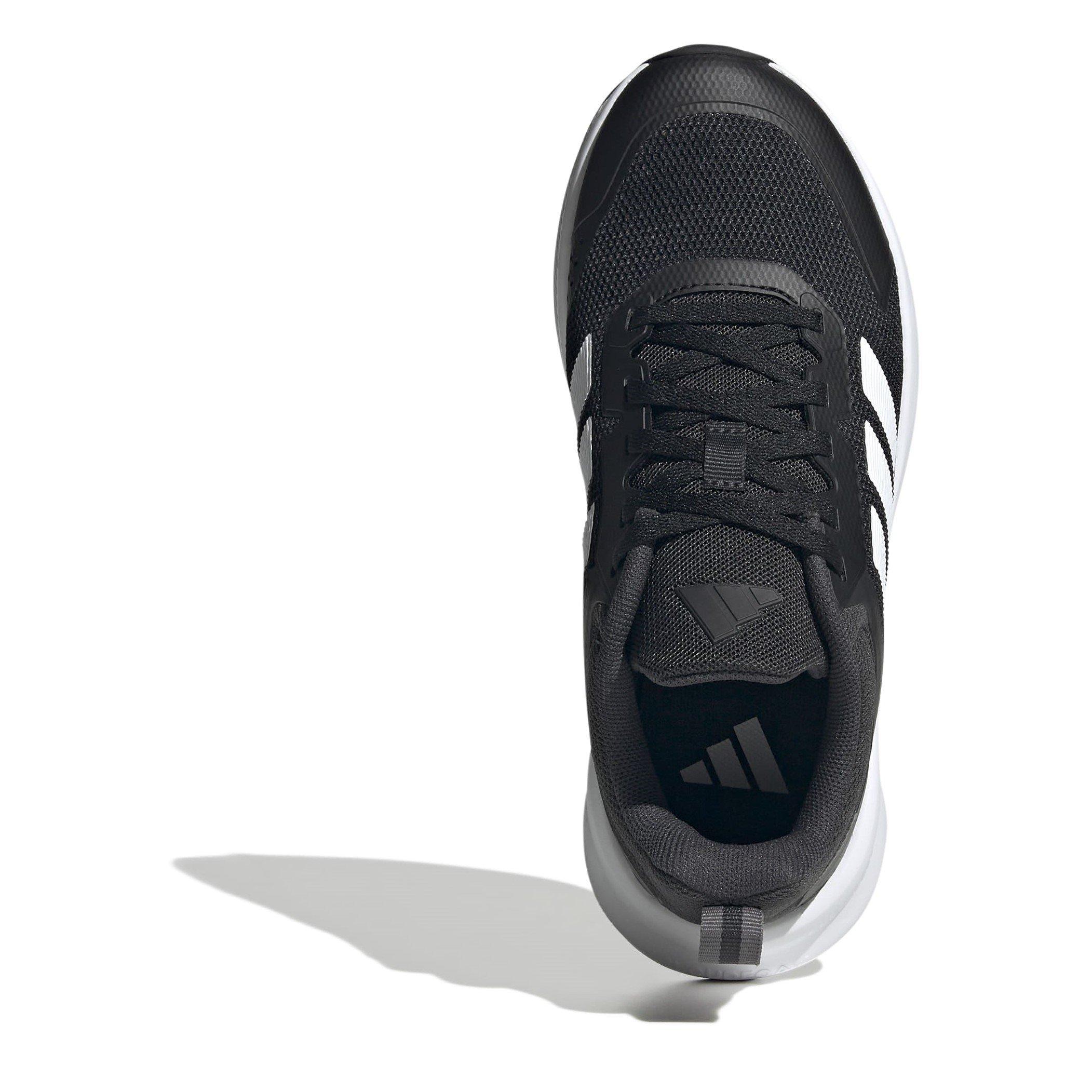 CBlk/Wht/Carbon - adidas - FortaRun 4.0 Juniors Shoes - 5