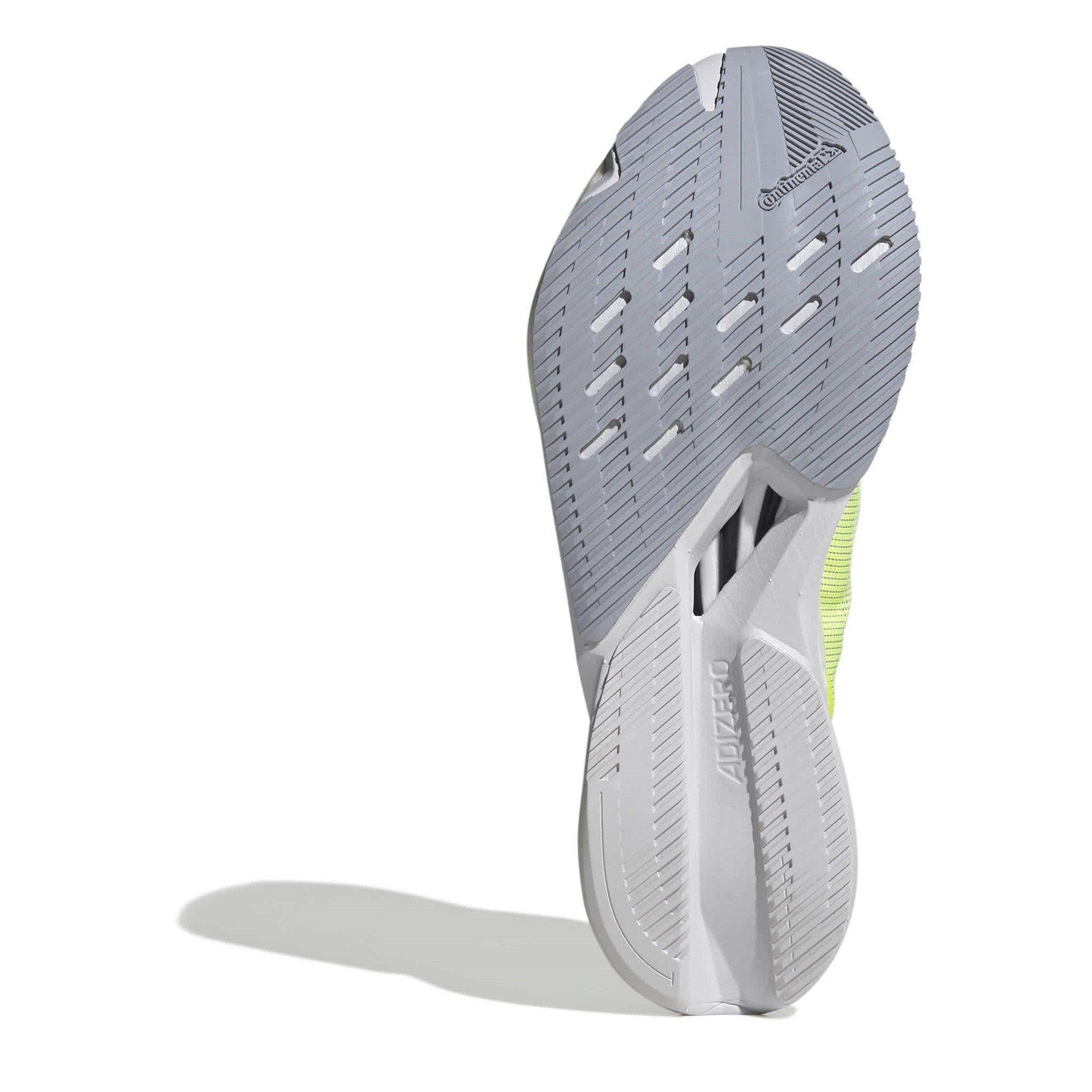 Lemon/Blk/Slvr - adidas - Adizero Boston 12 Road Running Shoes Juniors - 6