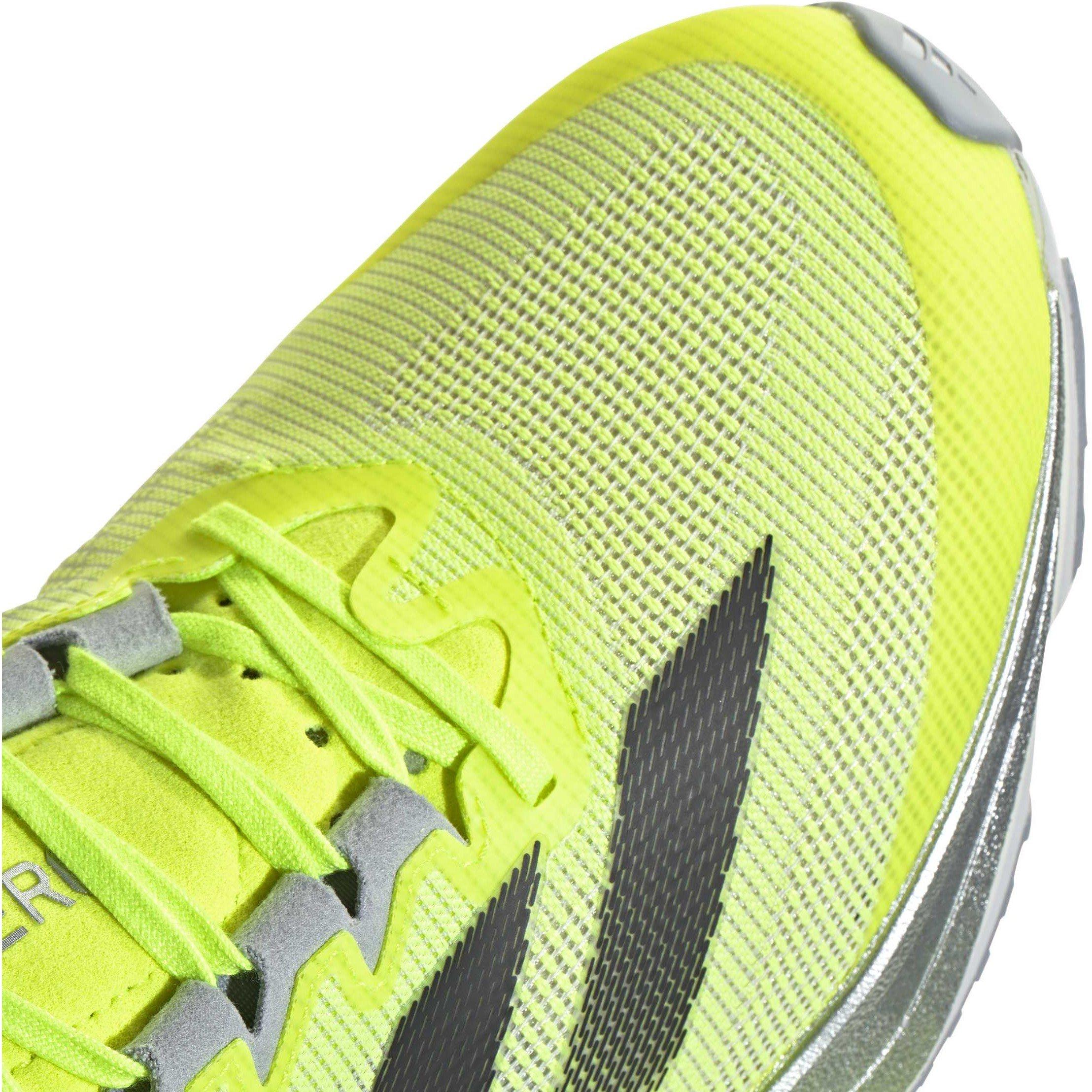 Lemon/Blk/Slvr - adidas - Adizero Boston 12 Road Running Shoes Juniors - 7