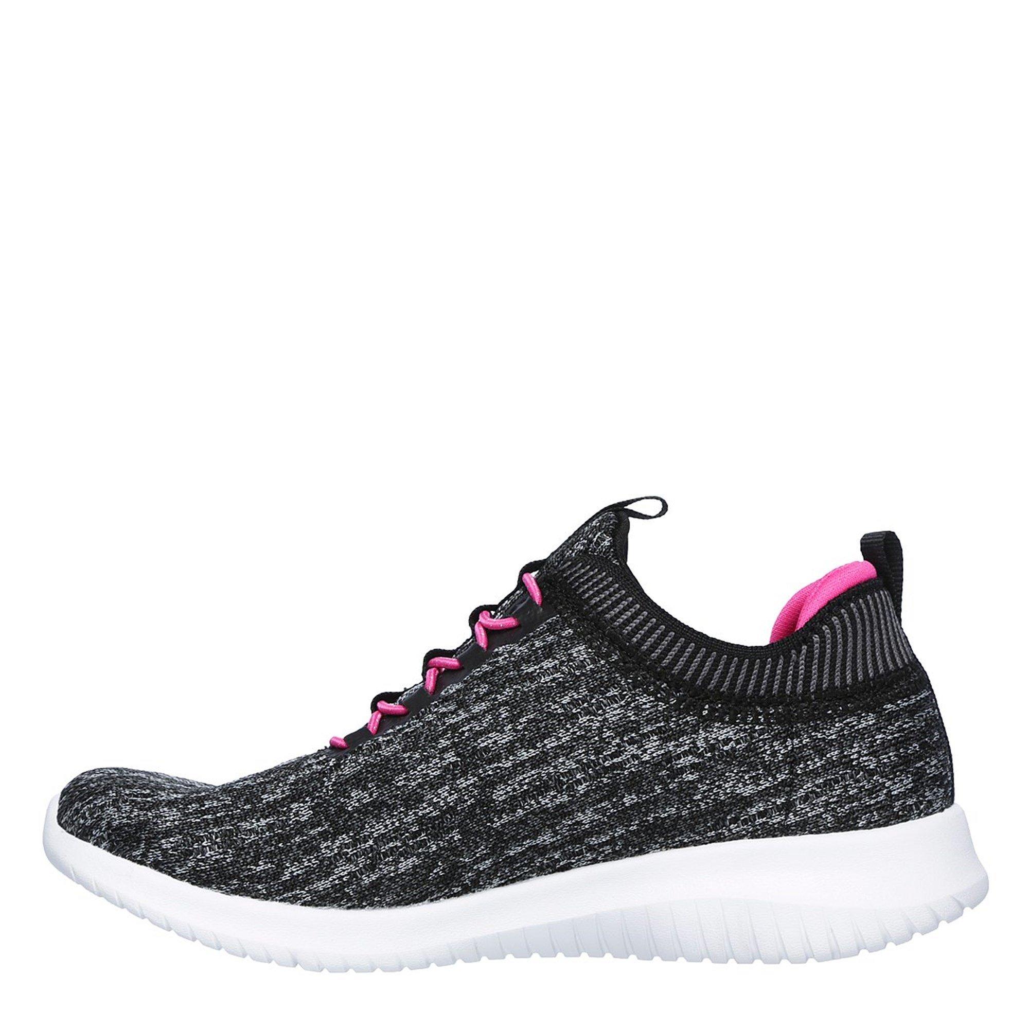 Zwart/Roze - Skechers - Ultra Flex Bright Horizon Junior Girls Trainers - 2