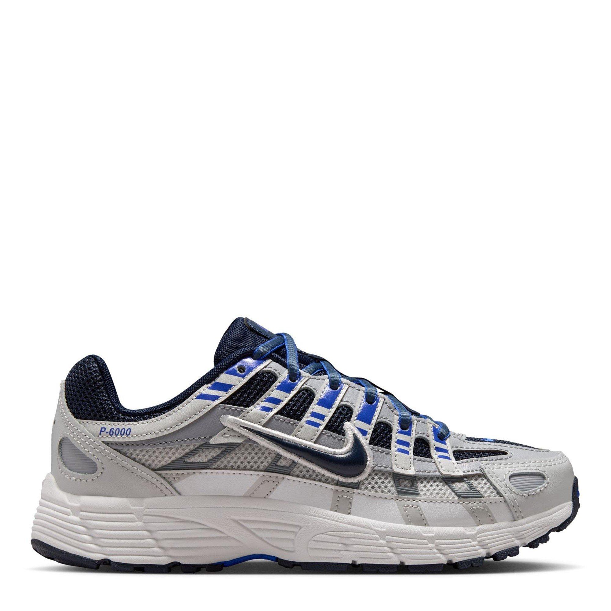 Nike Boys P-6000 Kids Trainers - Grey/Blue - 5.5 (38.5)