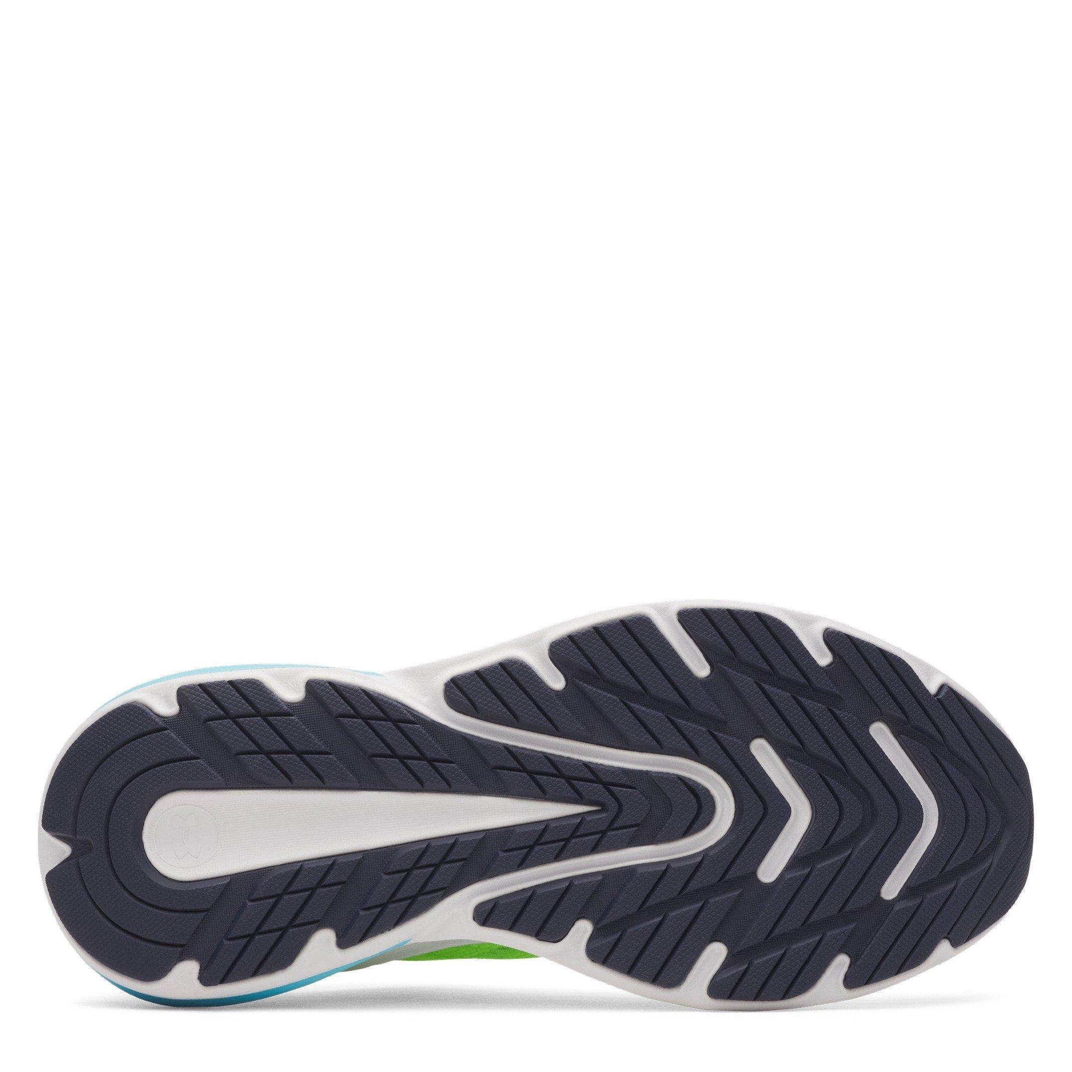 Hyper Green - Under Armour - UA Charged+ Turbulence 3 Kids Trainer - 3