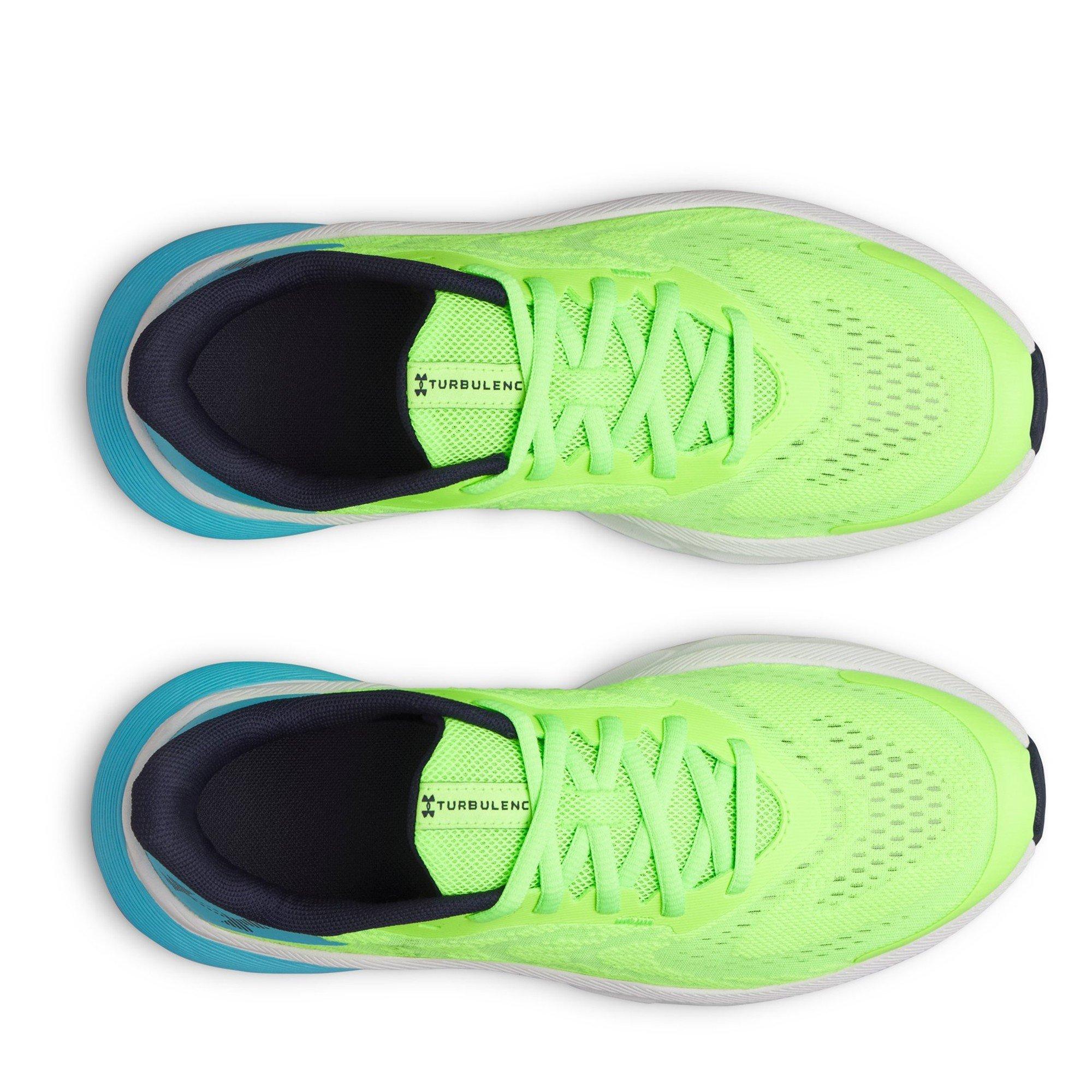 Hyper Green - Under Armour - UA Charged+ Turbulence 3 Kids Trainer - 4