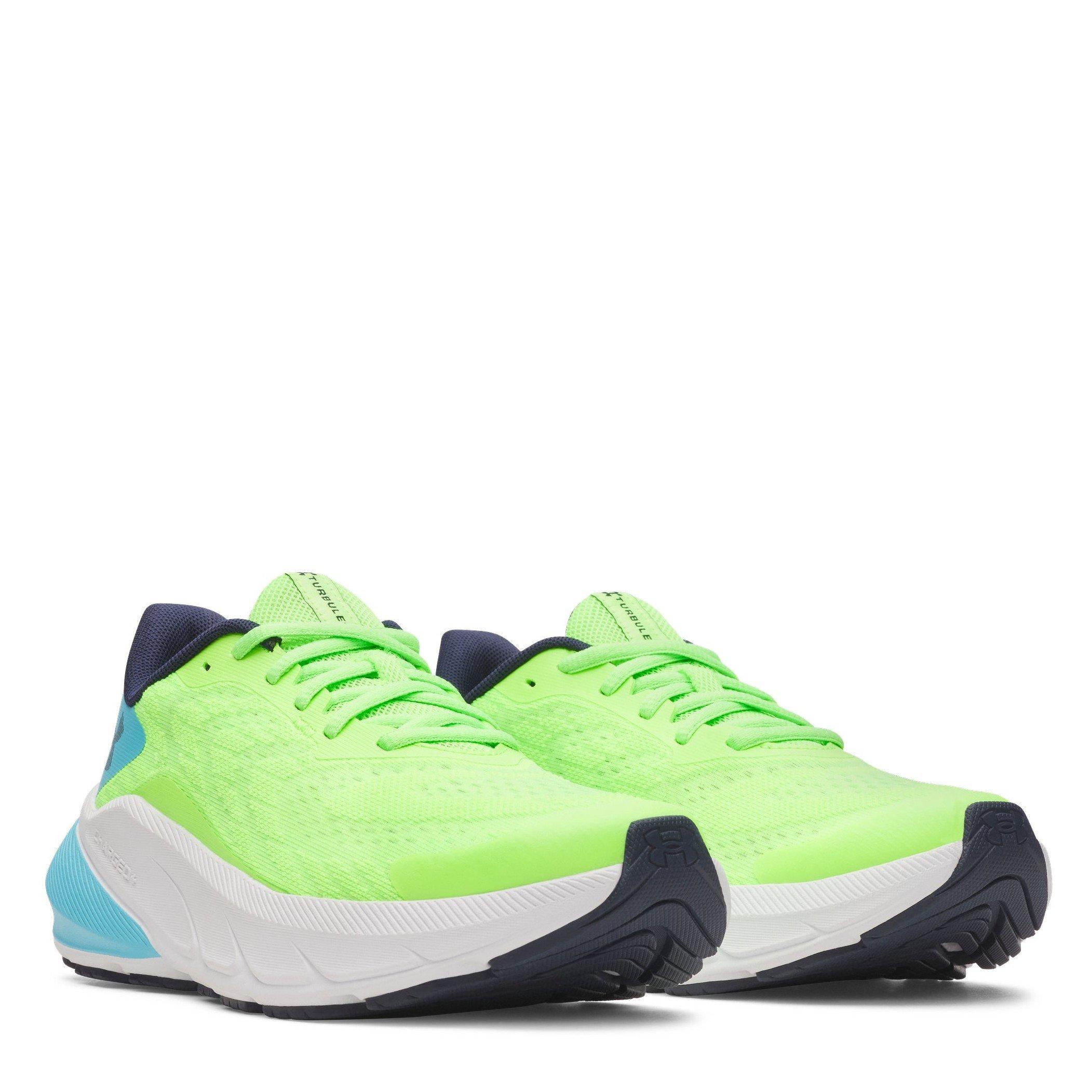 Hyper Green - Under Armour - UA Charged+ Turbulence 3 Kids Trainer - 5
