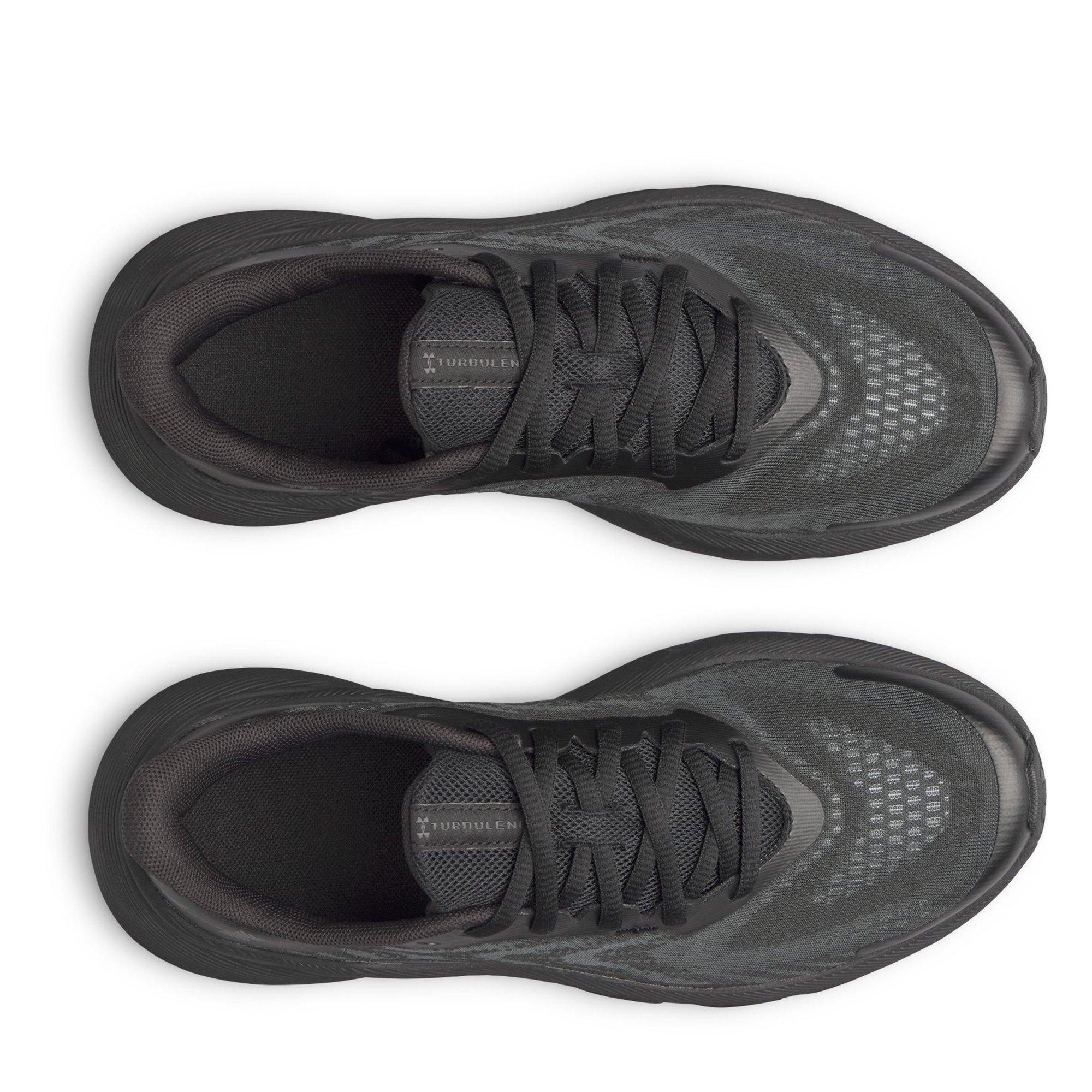 Black - Under Armour - UA Charged+ Turbulence 3 Kids Trainer - 4
