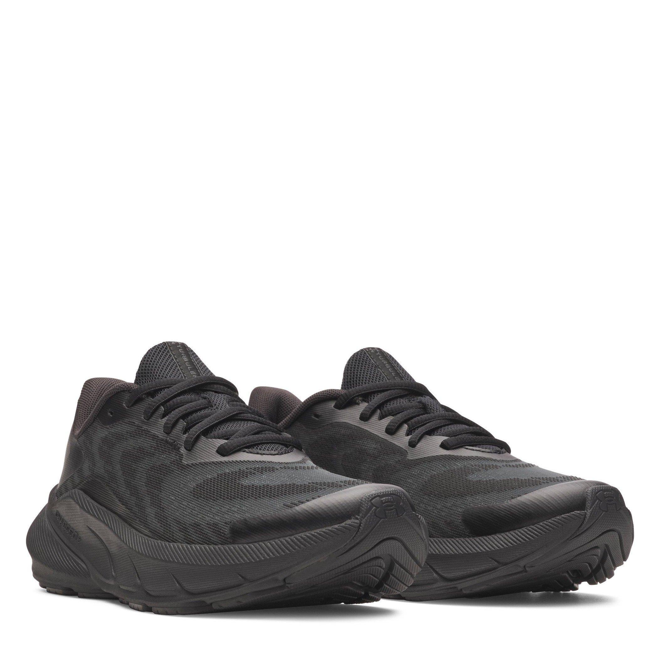 Black - Under Armour - UA Charged+ Turbulence 3 Kids Trainer - 5