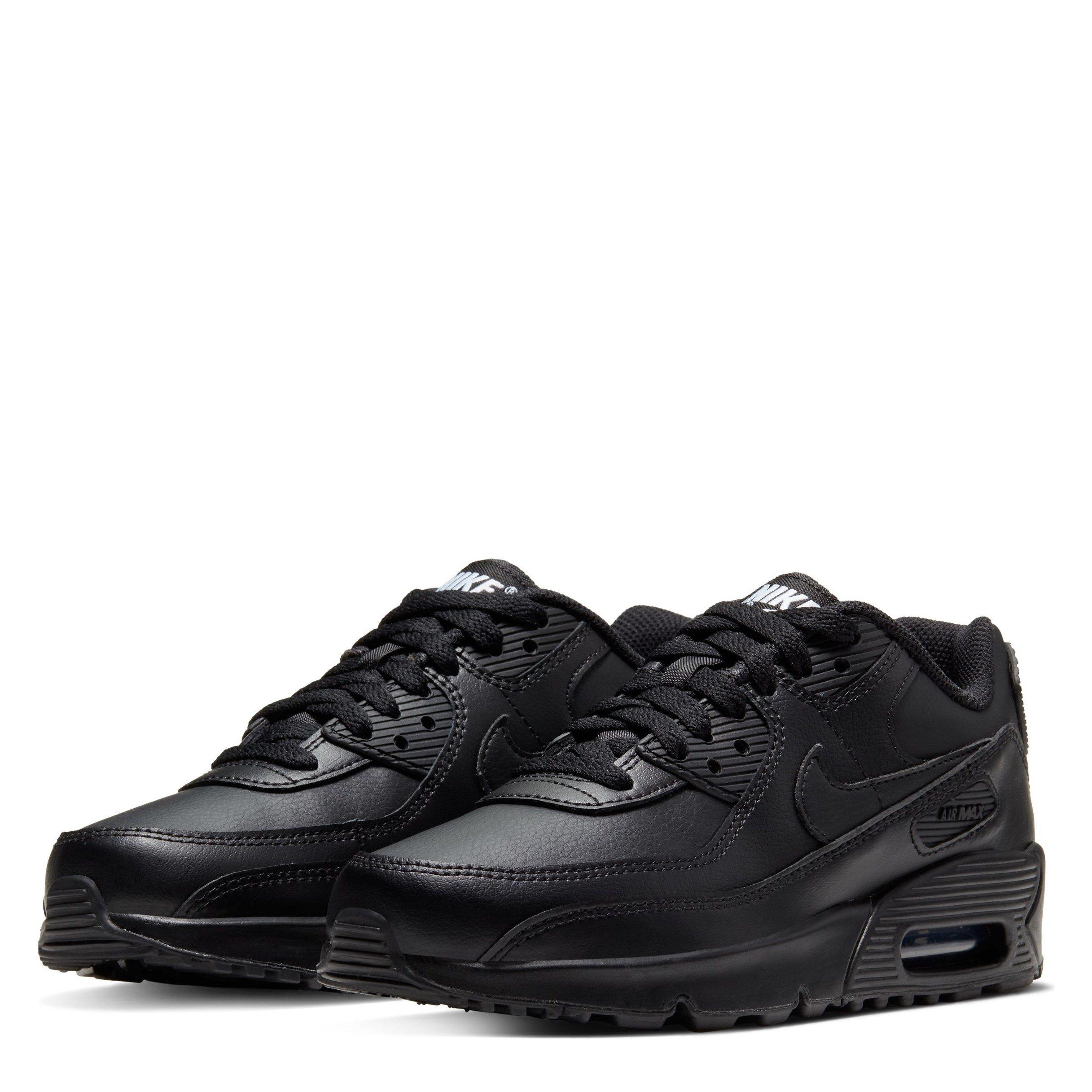 Triple Black - Nike - Air Max 90 LTR Big Kids' Trainers - 3