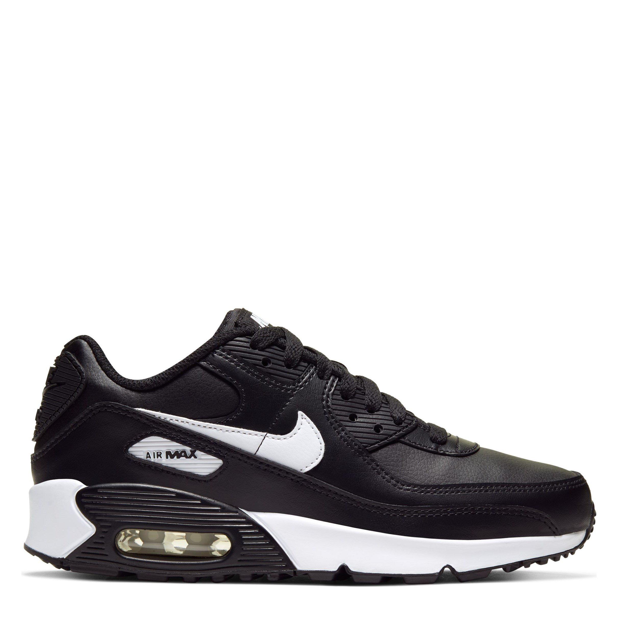 Black/White - Nike - Air Max 90 LTR Big Kids' Trainers - 1