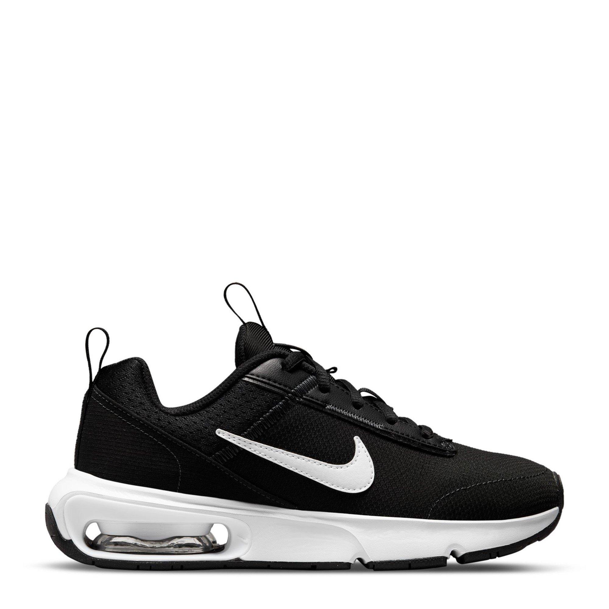 Nike Boys Air Max Intrlk Lite Big Kids' Shoes - Black/White - 3 (35.5)