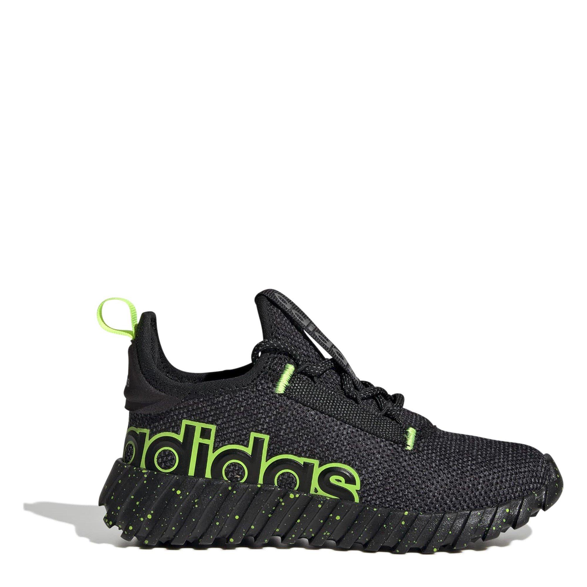 Adidas Boys Kaptir 2.0 Junior Trainers - Black/Lemon - 5.5 (38.7)