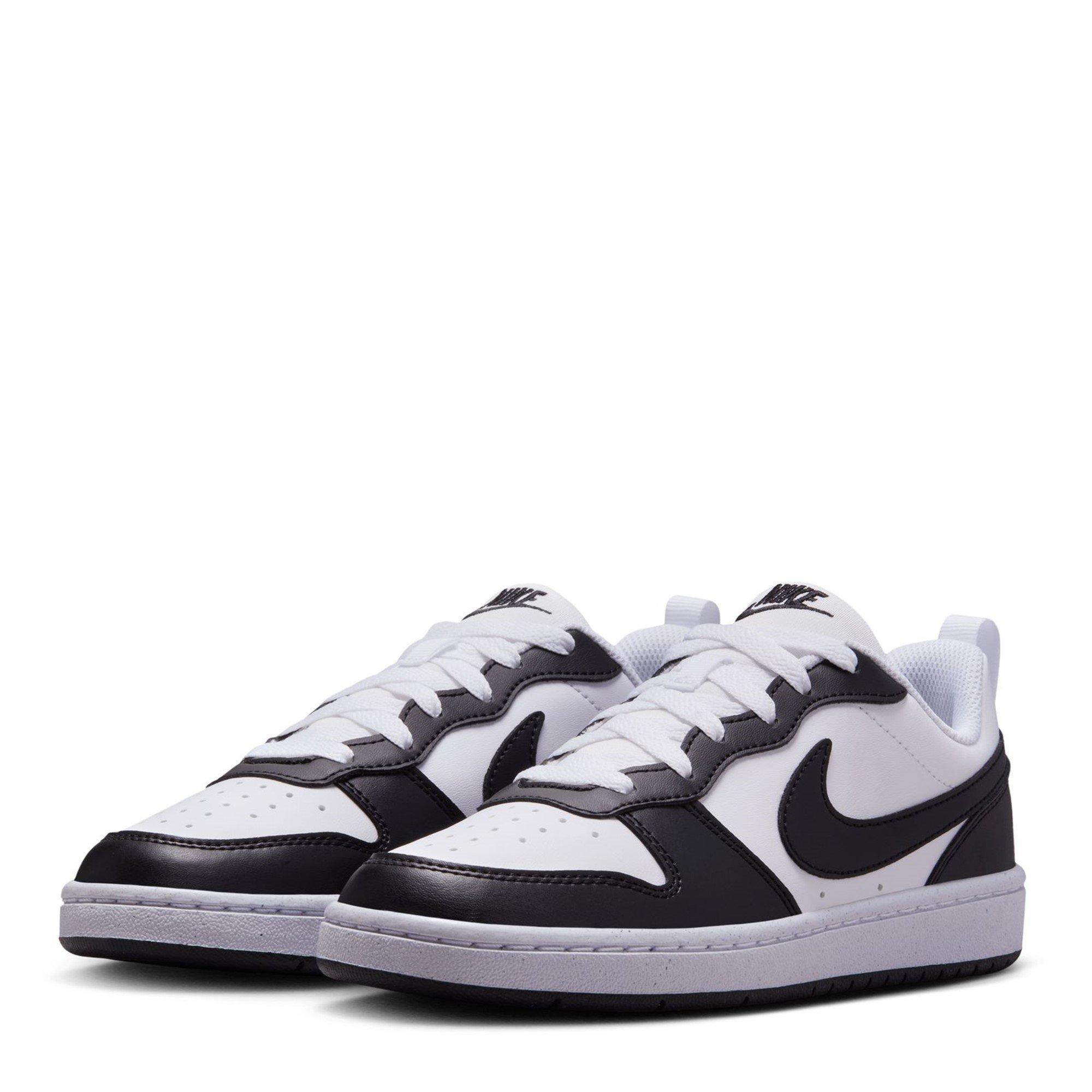 White/Black - Nike - Nike Court Borough Recraft Juniors Shoes - 3