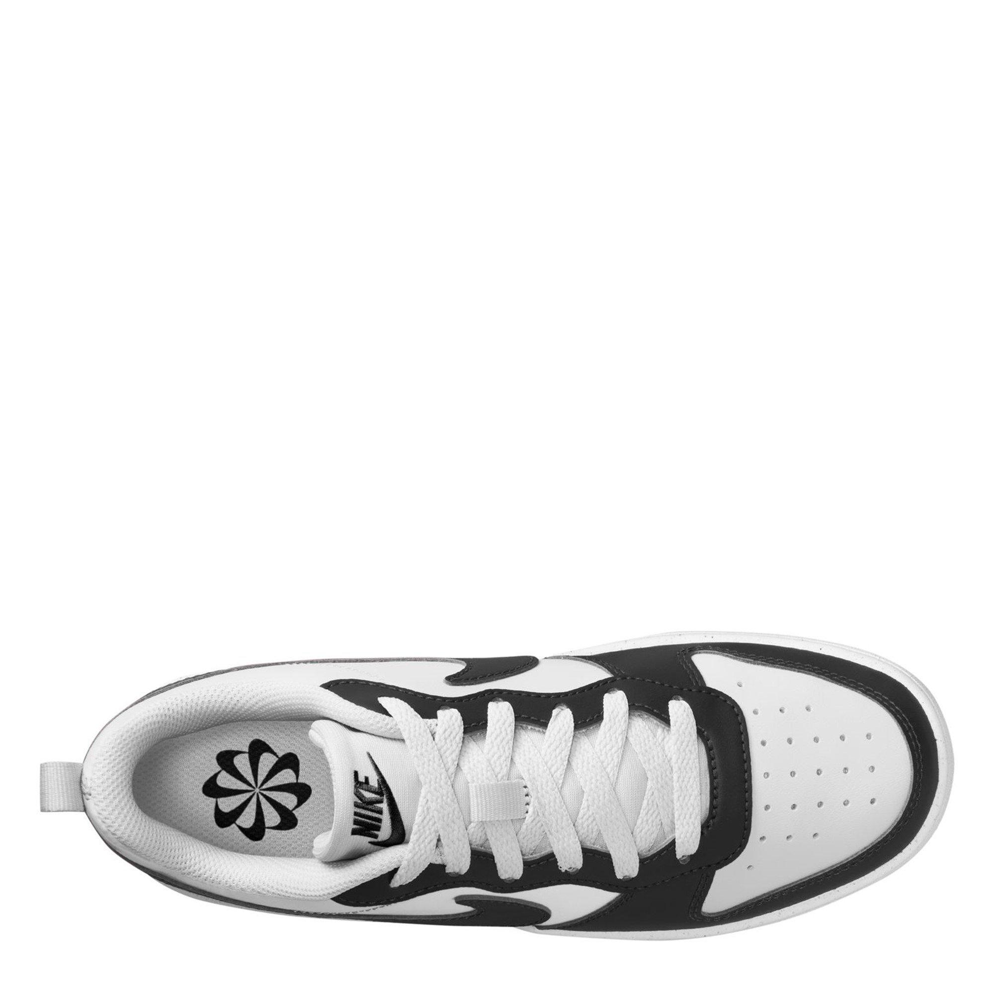 White/Black - Nike - Nike Court Borough Recraft Juniors Shoes - 9