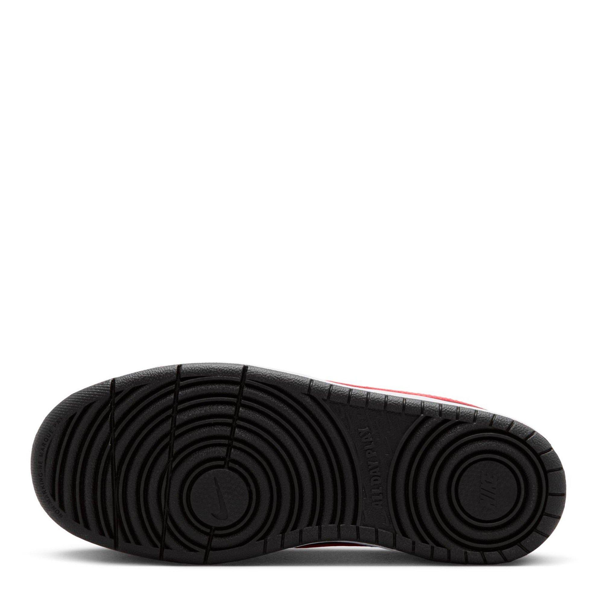 Black/Red-White - Nike - Court Borough Recraft Juniors Sneakers - 6