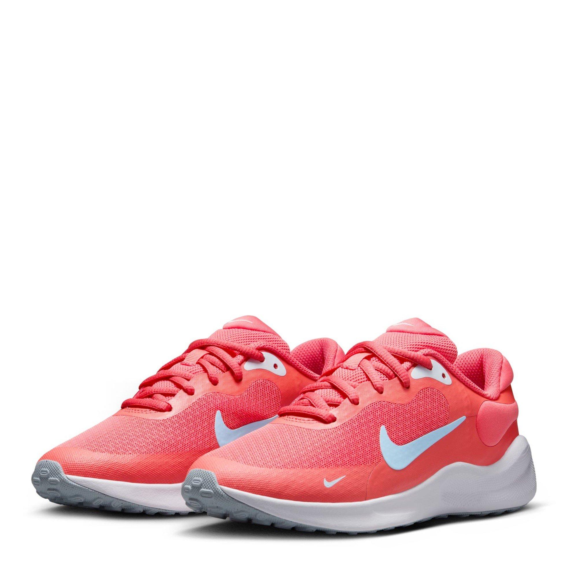 Red/Blue - Nike - Revolution 7 Junior Running Shoes - 3