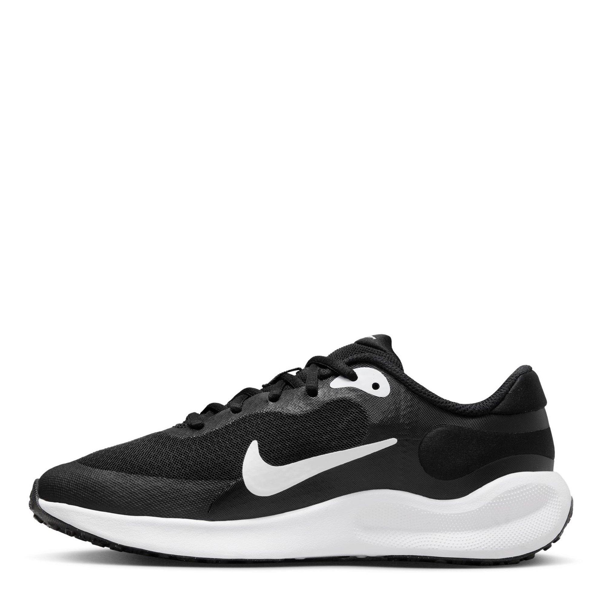 Black/Wht-White - Nike - Revolution 7 Junior Running Shoes - 2