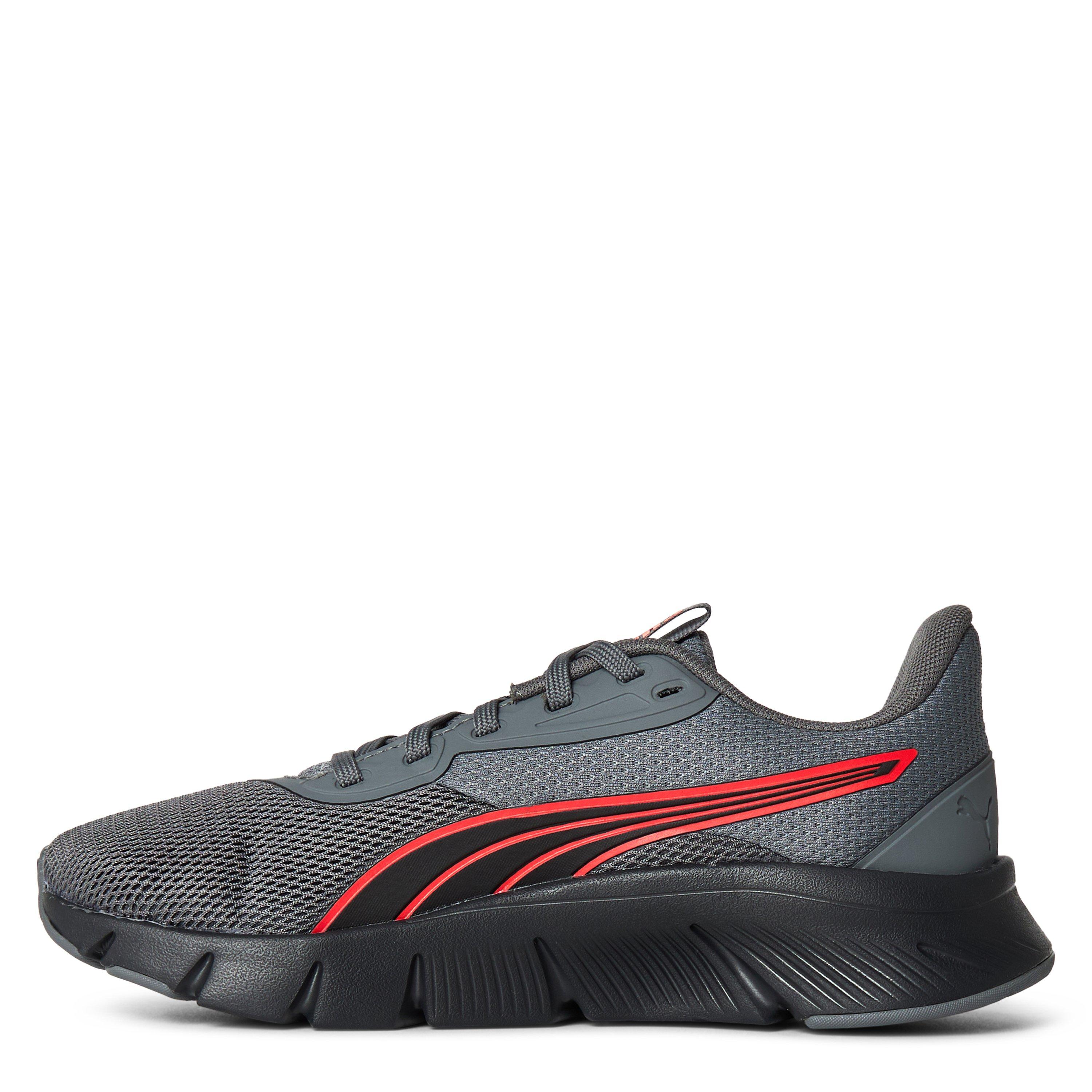 Grey/Red - Puma - Kids Flexfocus Lite Modern Jr Flex Focus Runners - 2