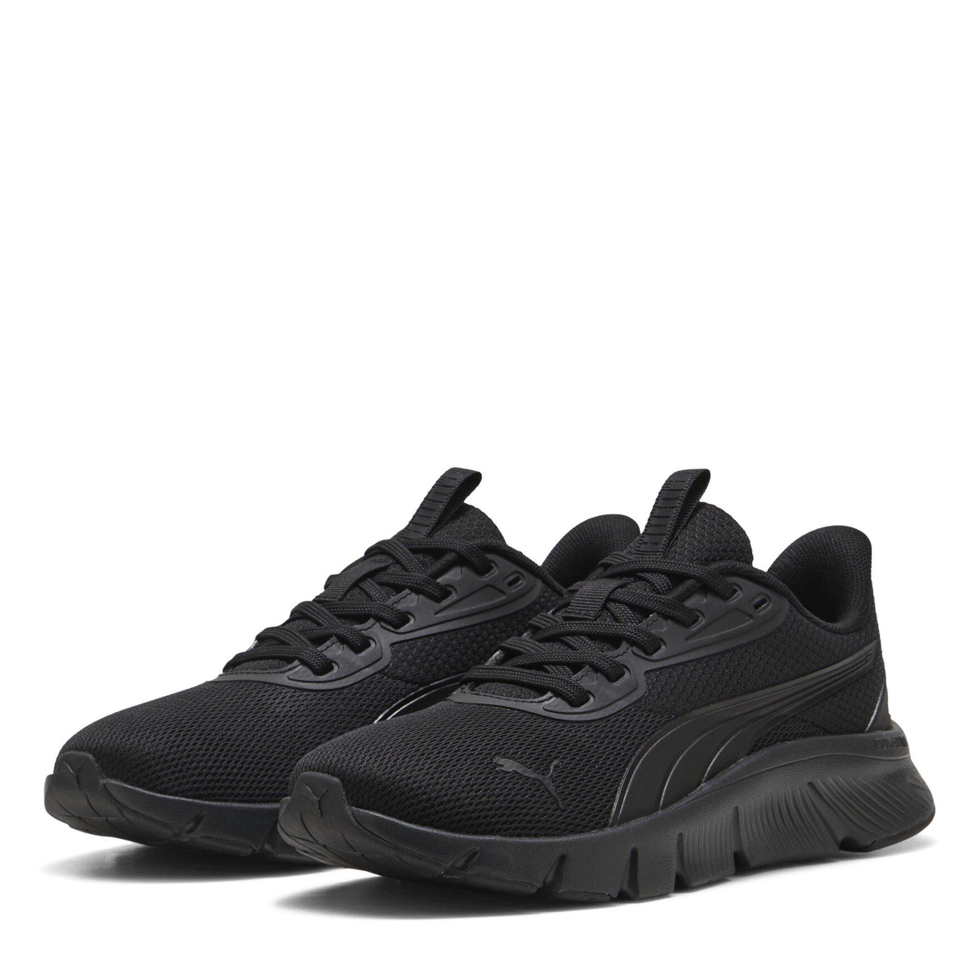 Puma Boys Kids' Flexfocus Lite Modern Jr Flex Focus Runners - Triple Black - 5 (38)
