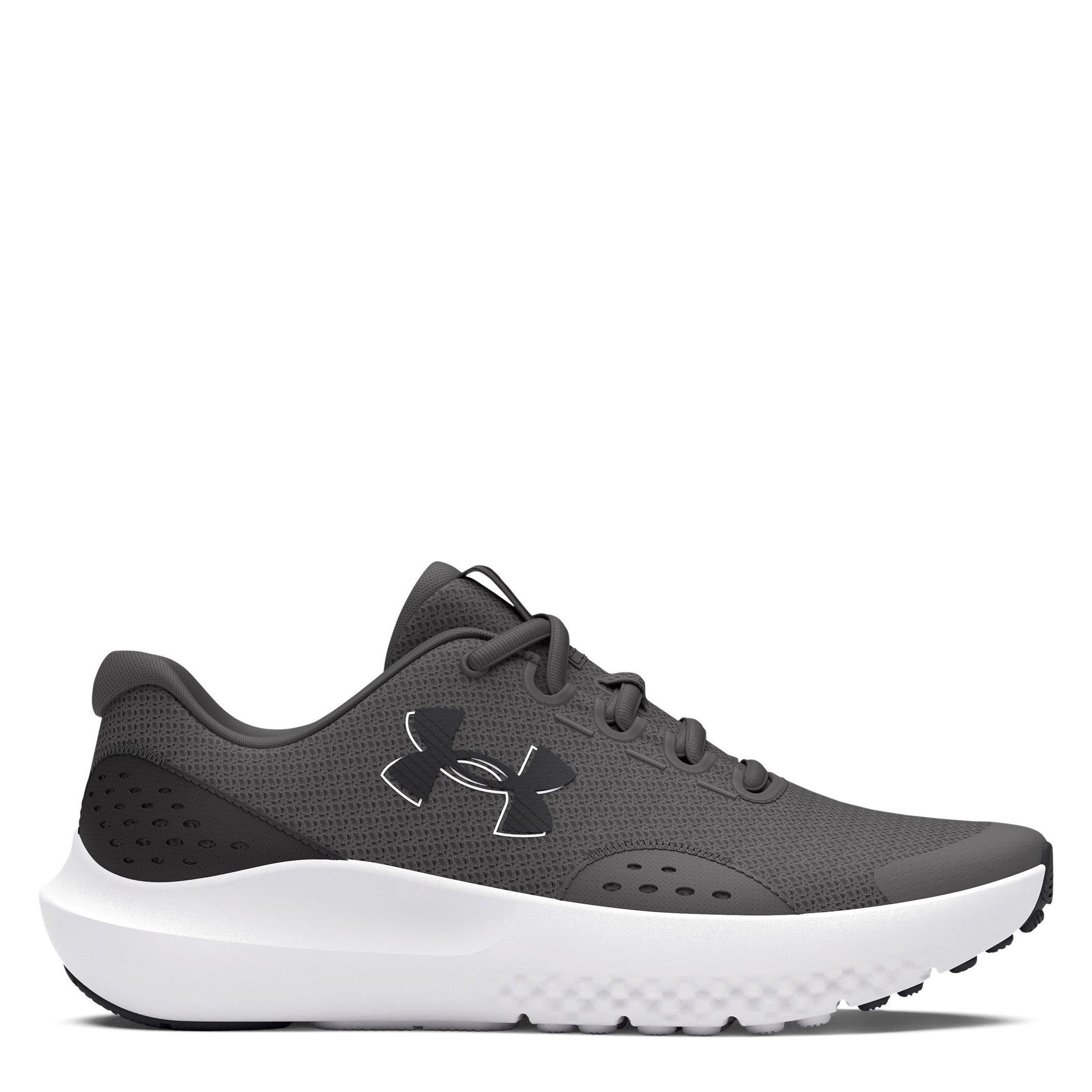Grijs/Wit - Under Armour - Surge 4 Running Shoes Unisex Juniors - 1