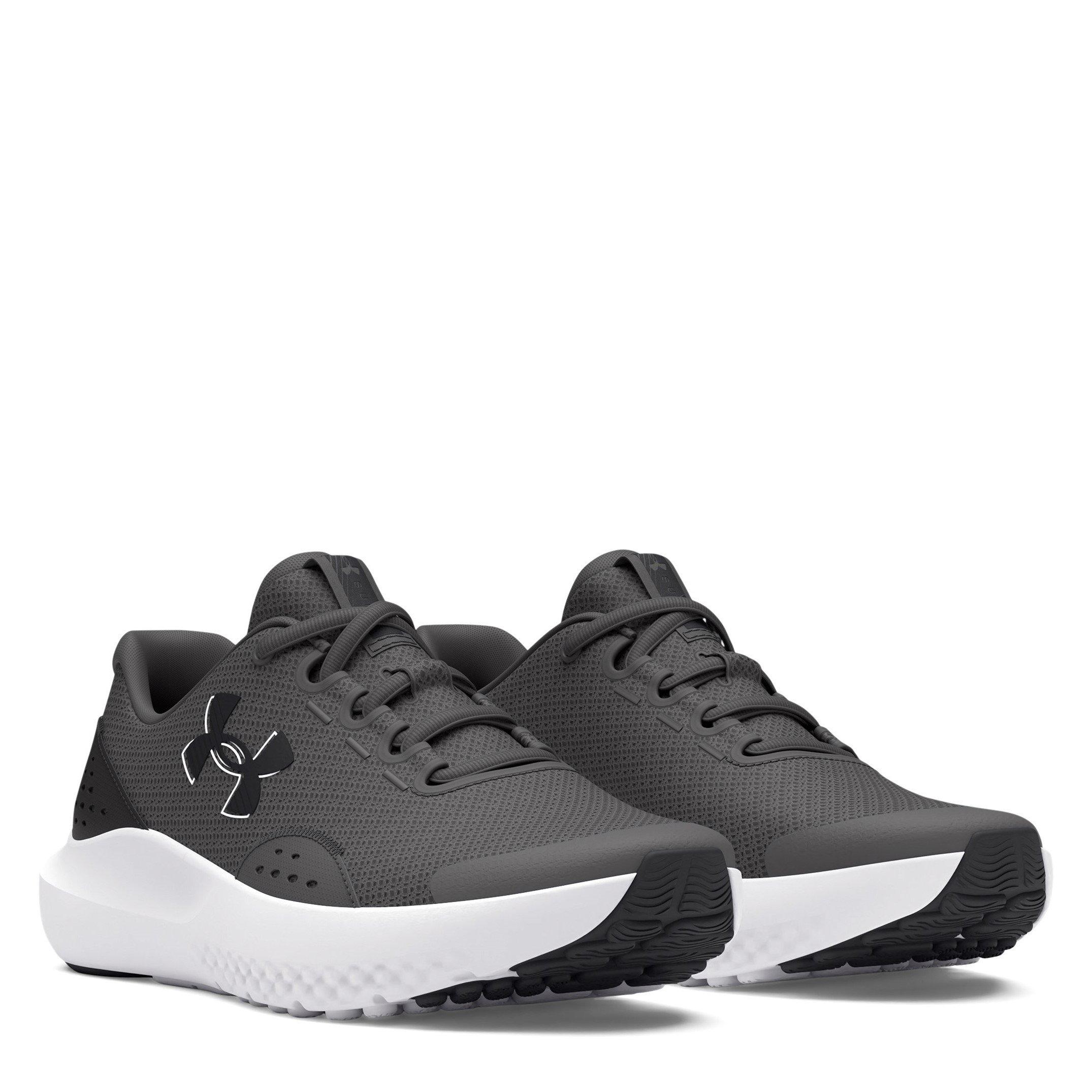 Grijs/Wit - Under Armour - Surge 4 Running Shoes Unisex Juniors - 5