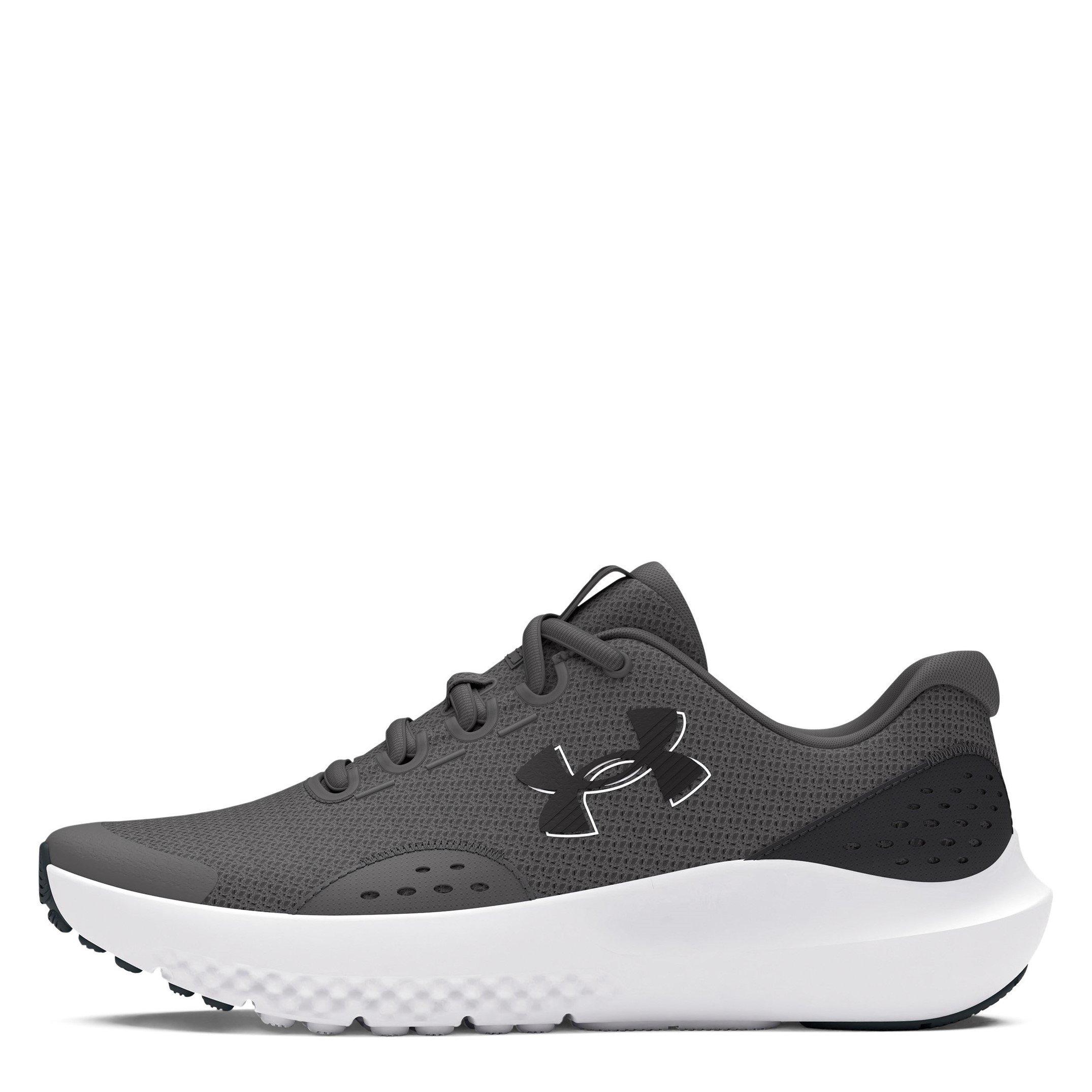 Grijs/Wit - Under Armour - Surge 4 Running Shoes Unisex Juniors - 7