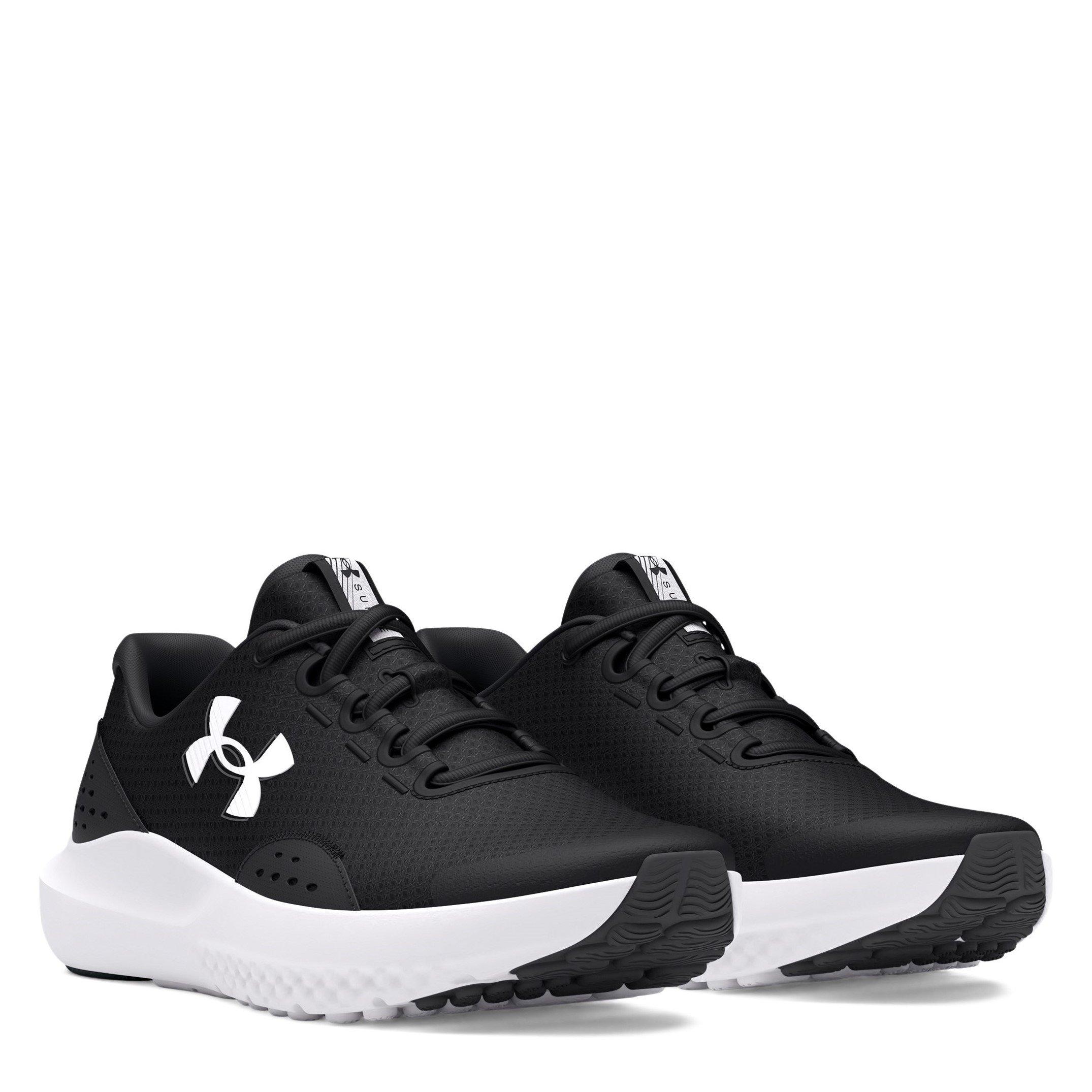 Schwarz/Weiß - Under Armour - Surge 4 Running Shoes Unisex Juniors - 5