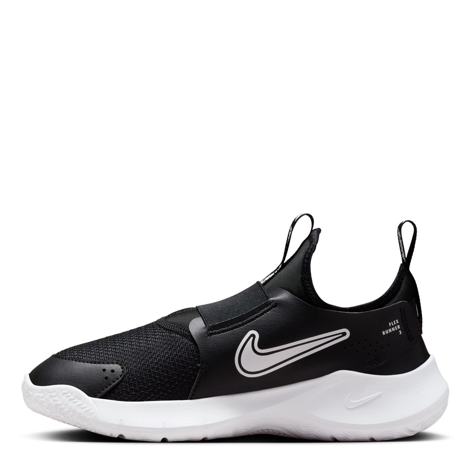 Black/White - Nike - Flex Runner 3 Juniors Shoes - 2