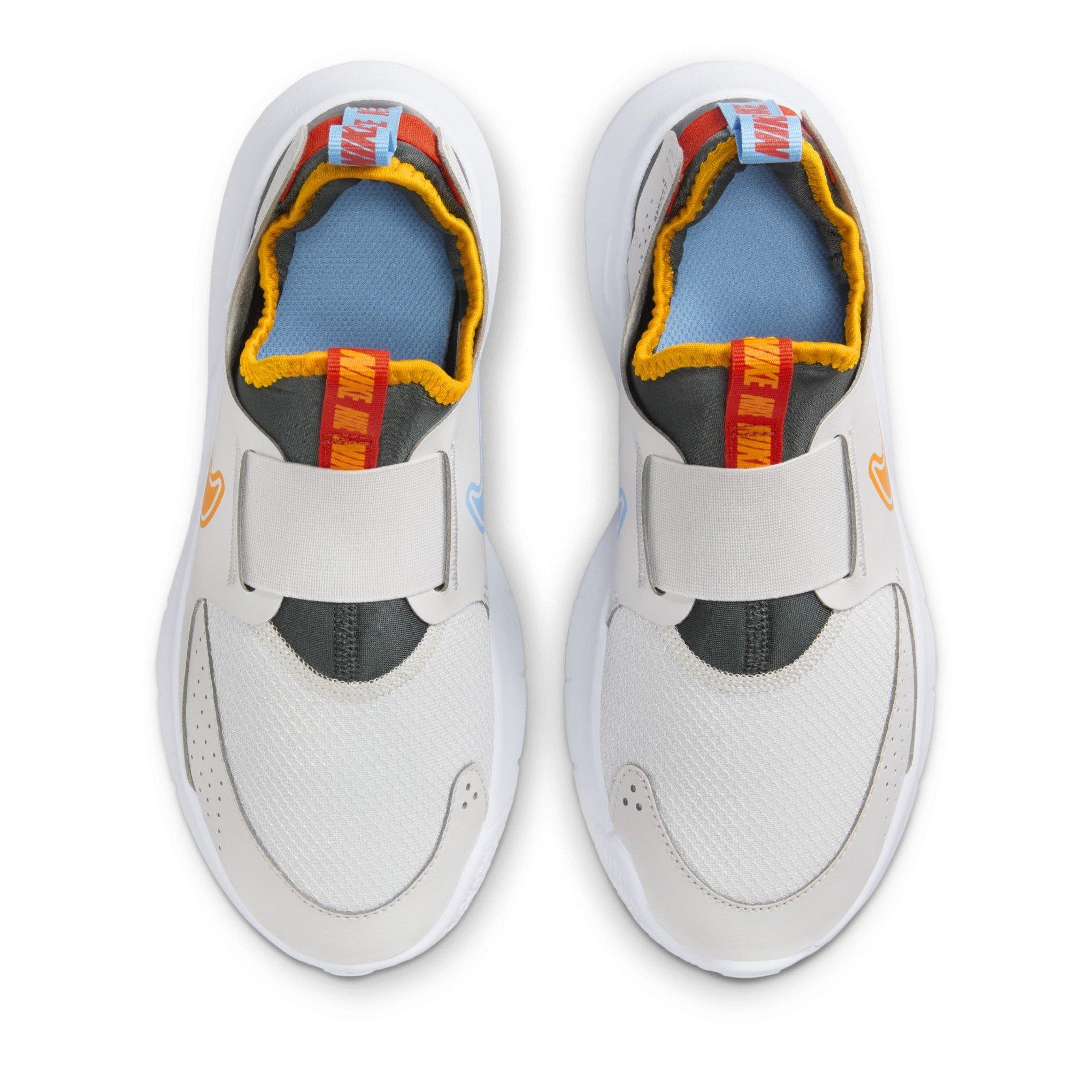 Grey/Orgn-Blue - Nike - Flex Runner 3 Juniors Shoes - 5
