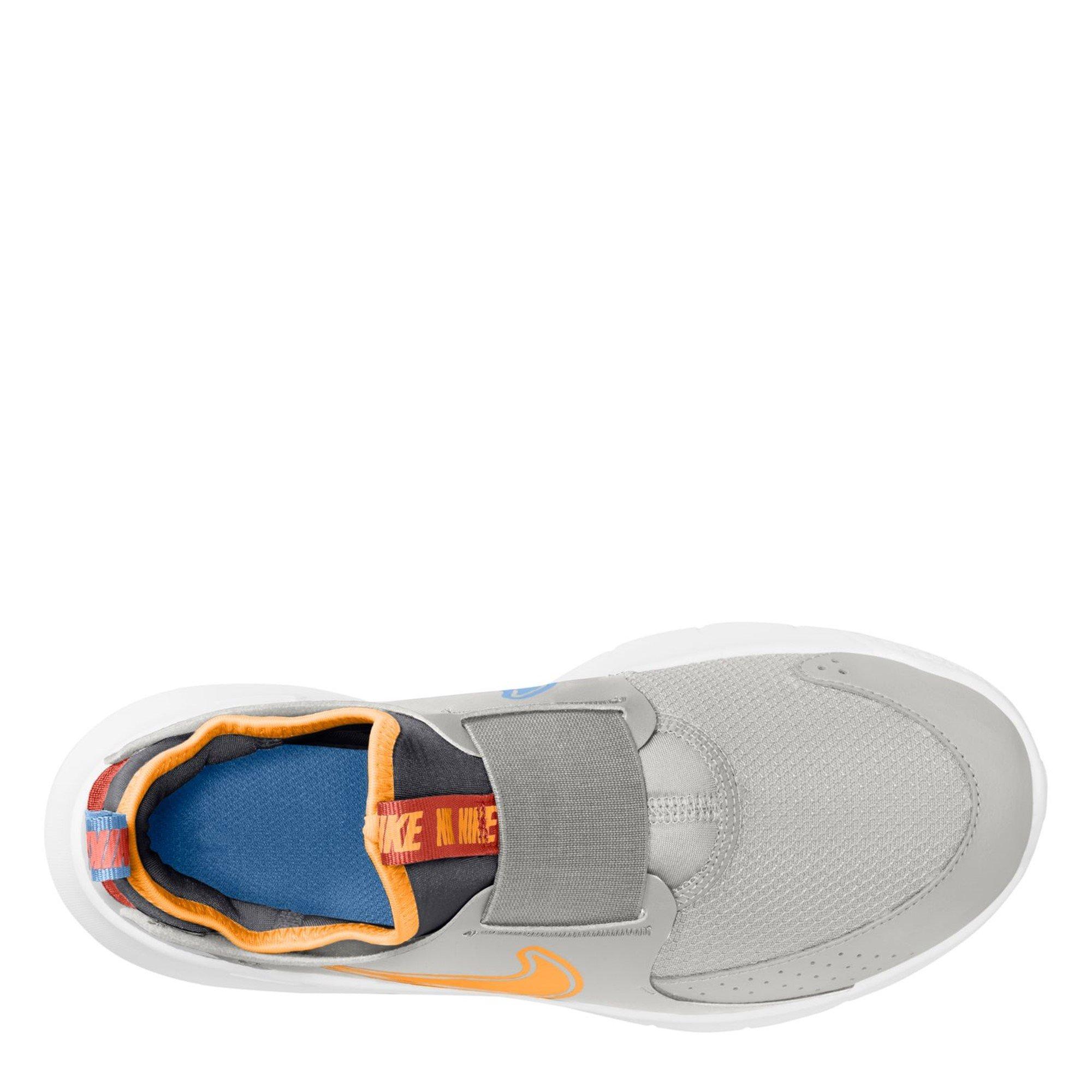 Grey/Orgn-Blue - Nike - Flex Runner 3 Juniors Shoes - 9