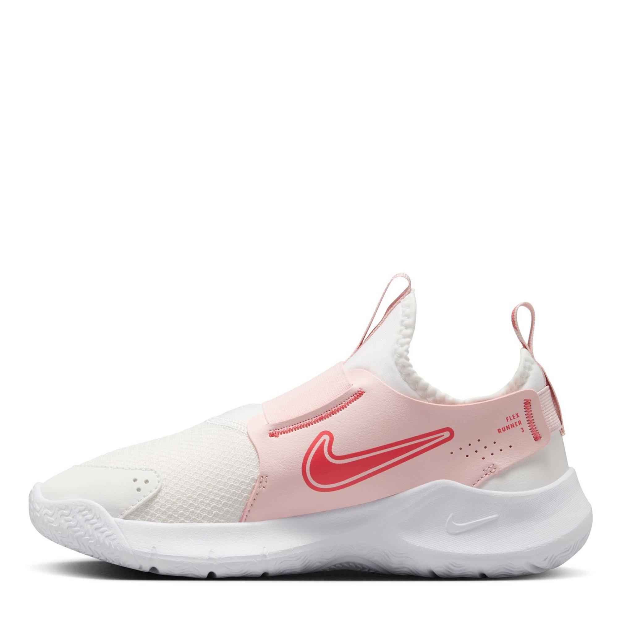 Wht/Ember-Pink - Nike - Flex Runner 3 Childrens Shoes - 2