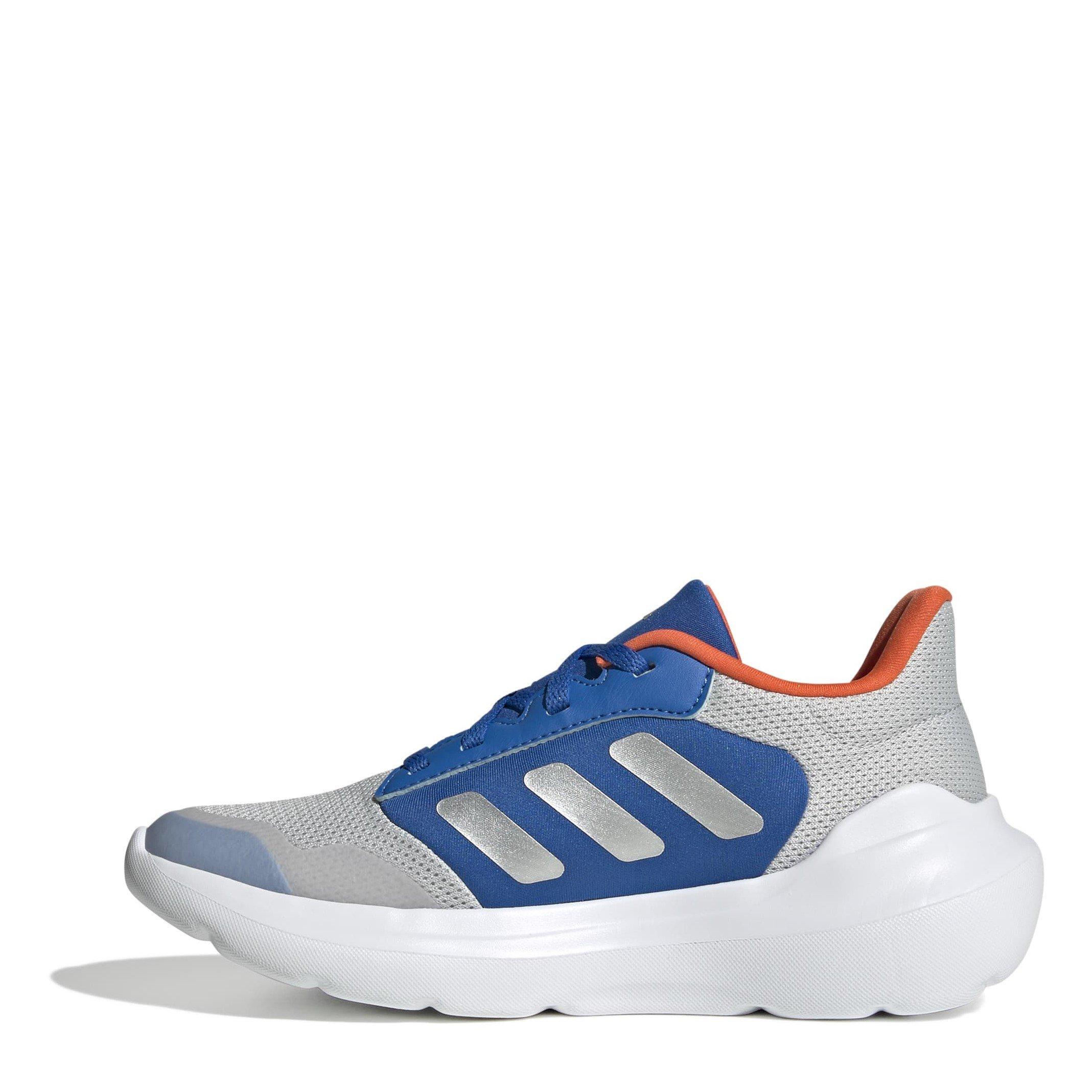 Gris/Argent/Royal - adidas - Tensaur Run 3.0 Kids Trainers - 2