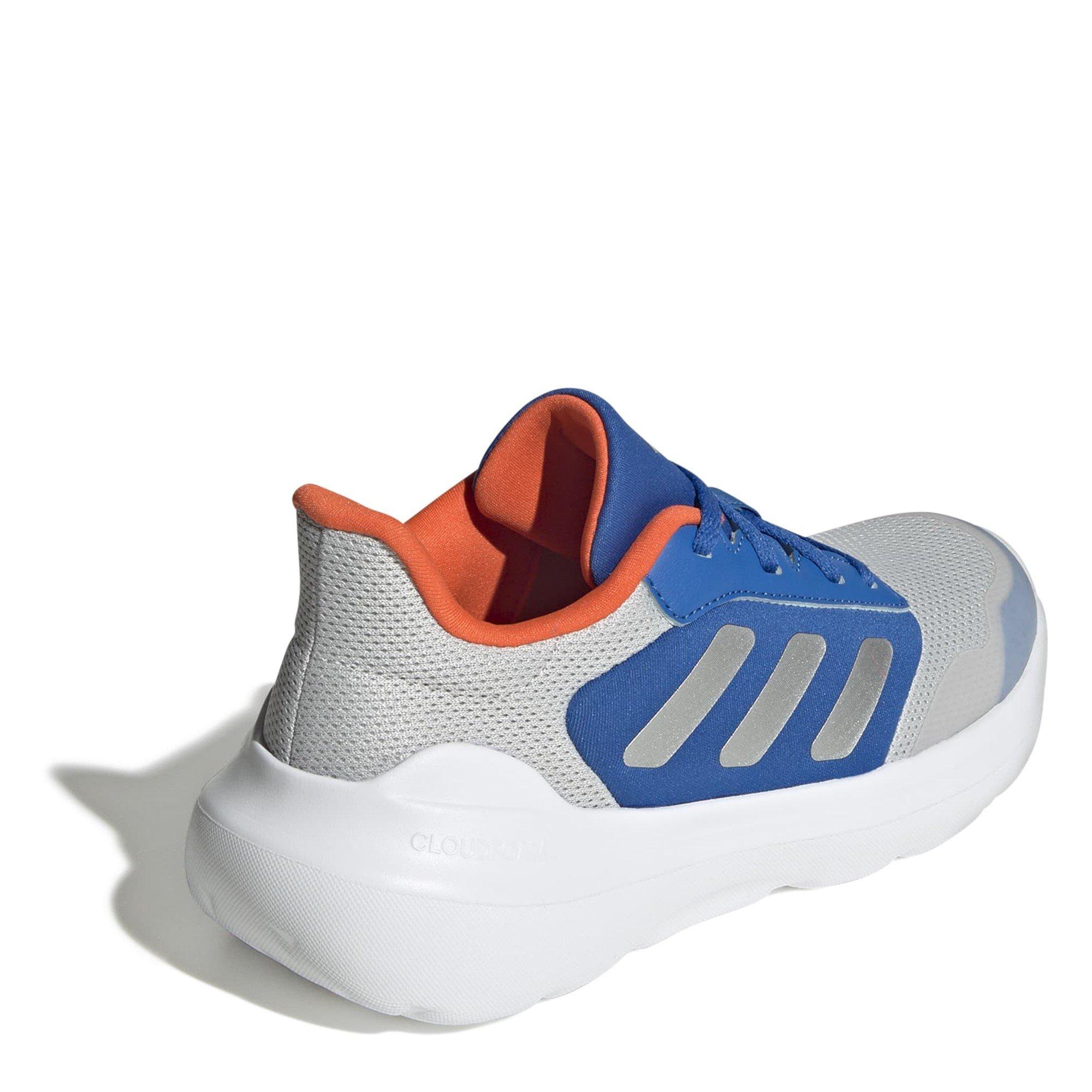 Gris/Argent/Royal - adidas - Tensaur Run 3.0 Kids Trainers - 4