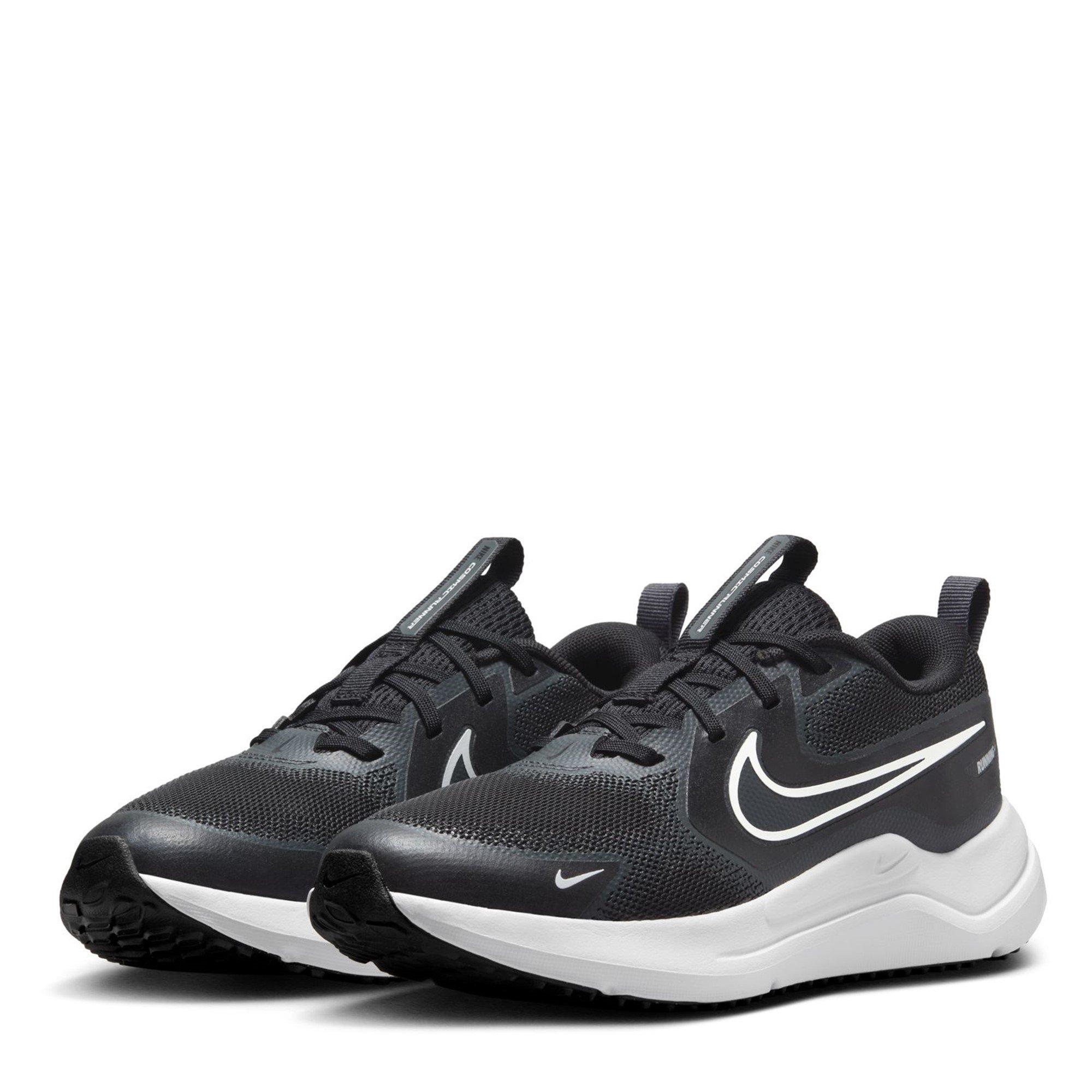 Blk/Wht-Anthra - Nike - Nike Cosmic Runner Childrens Shoes - 3